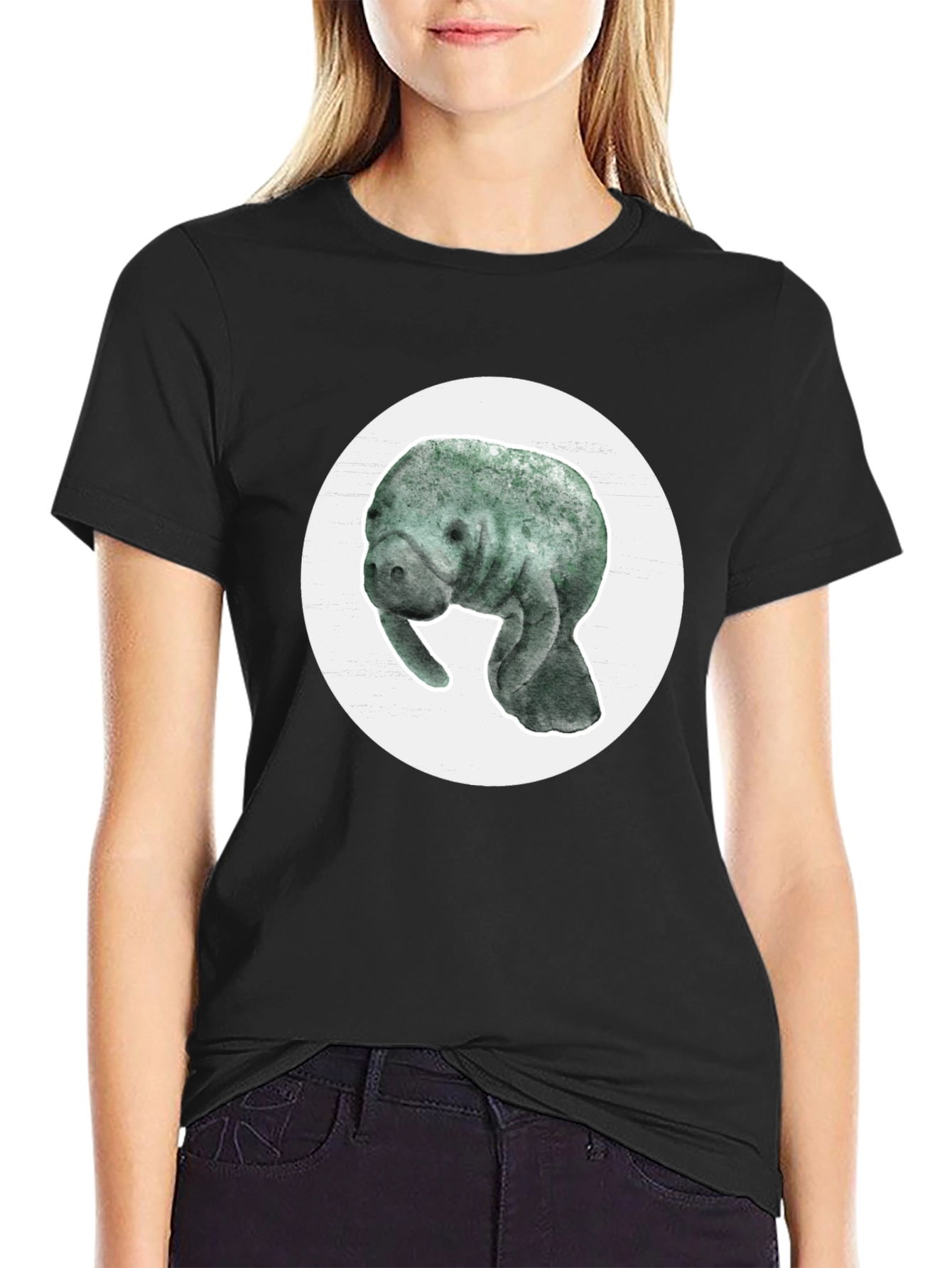Manatee Graphic Tee - Soft Cotton Blend