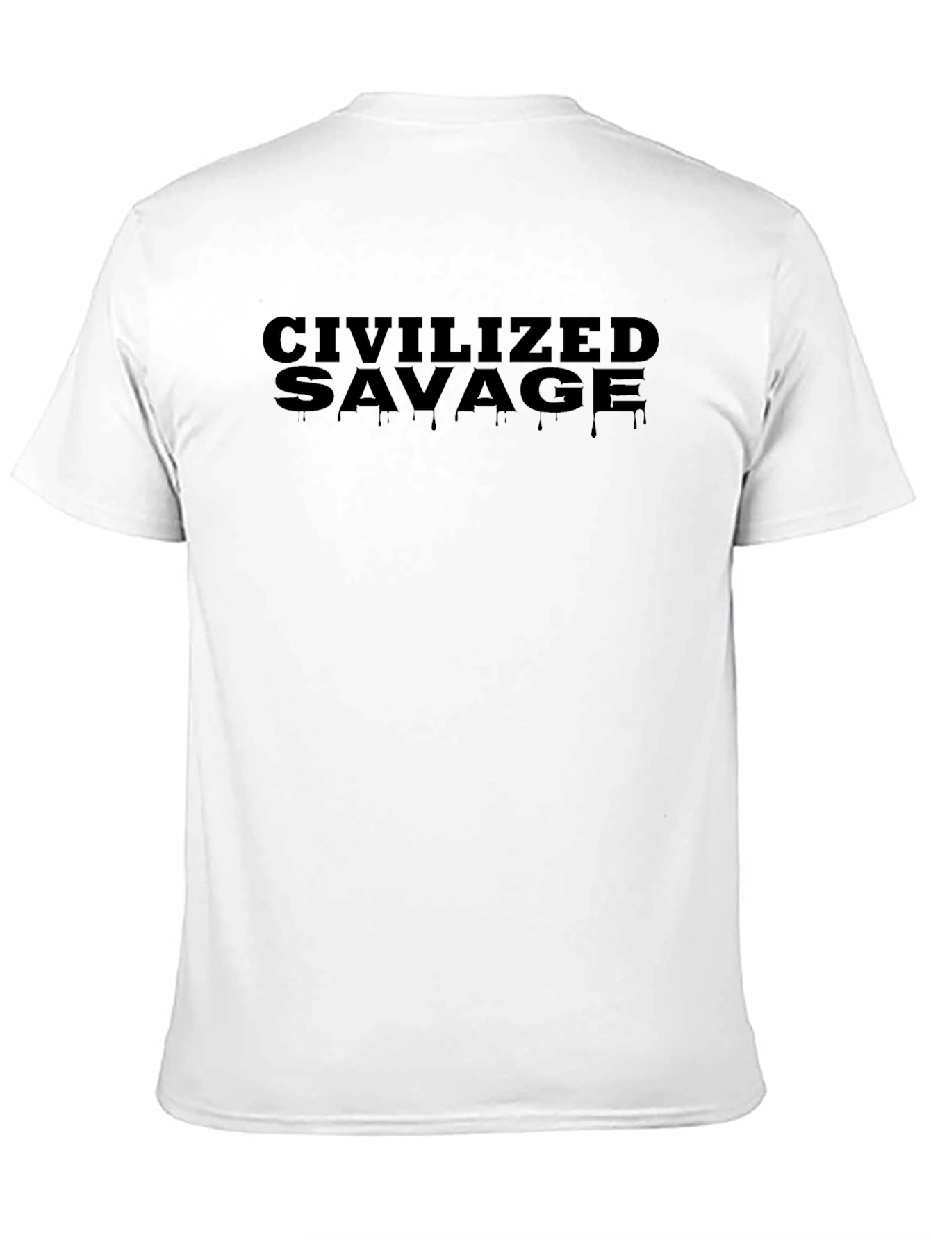 Civilized Savage Black Graphic Tee - Stylish Mens T-Shirt