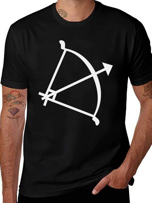 Archer T-Shirt - Black Bow and Arrow Design