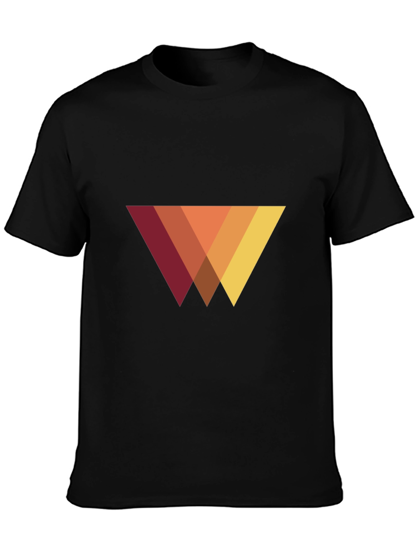 Modern Geometric Triangle T-Shirt - Casual Style