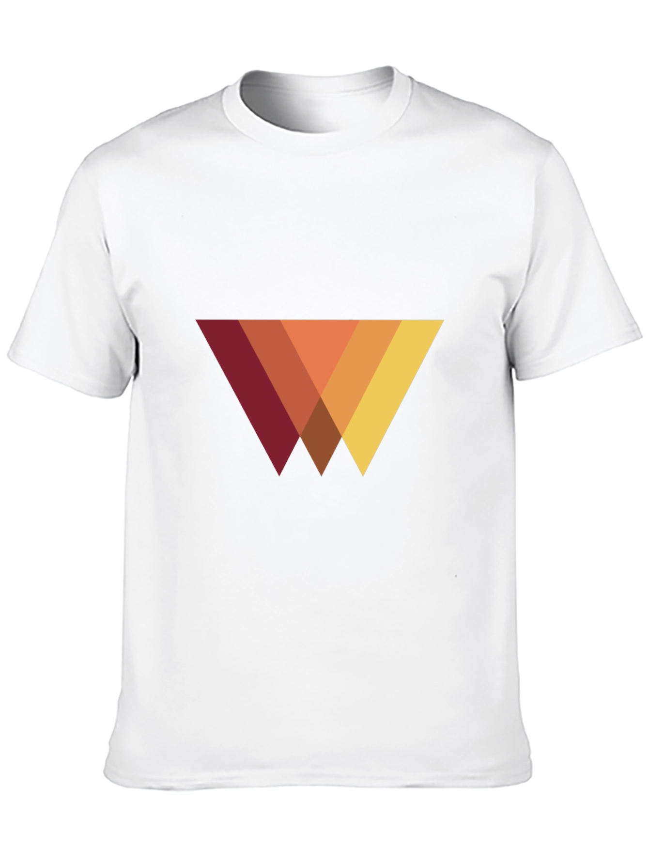 Modern Geometric Triangle T-Shirt - Casual Style