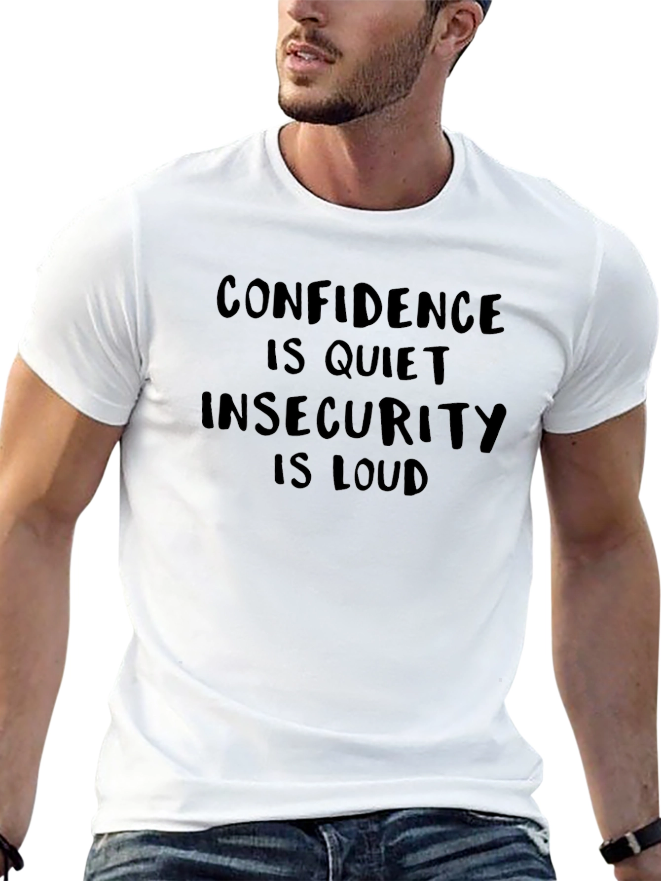 Confidence is Quiet T-Shirt - Black Graphic Tee
