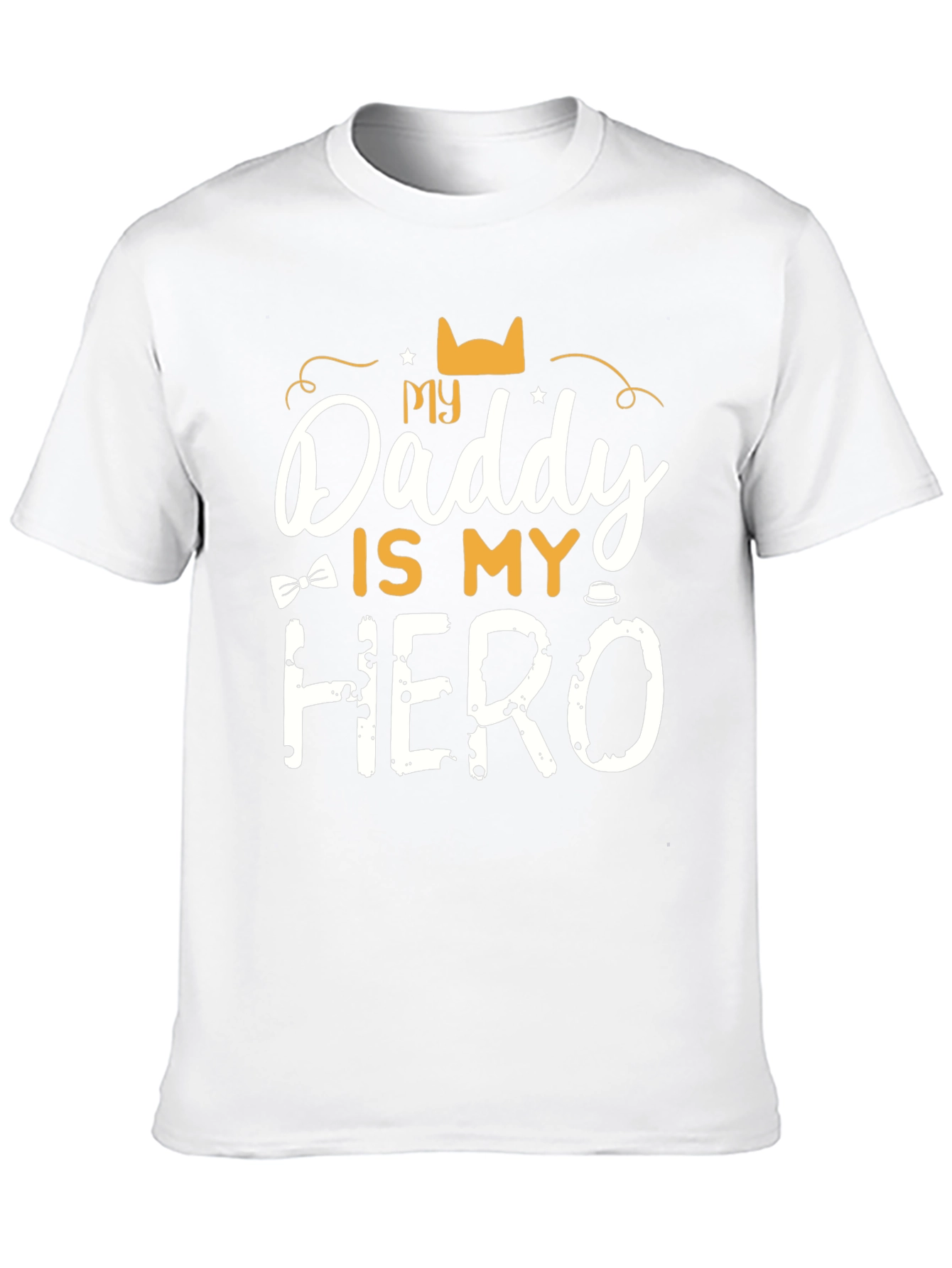 My Daddy is My Hero Black T-Shirt