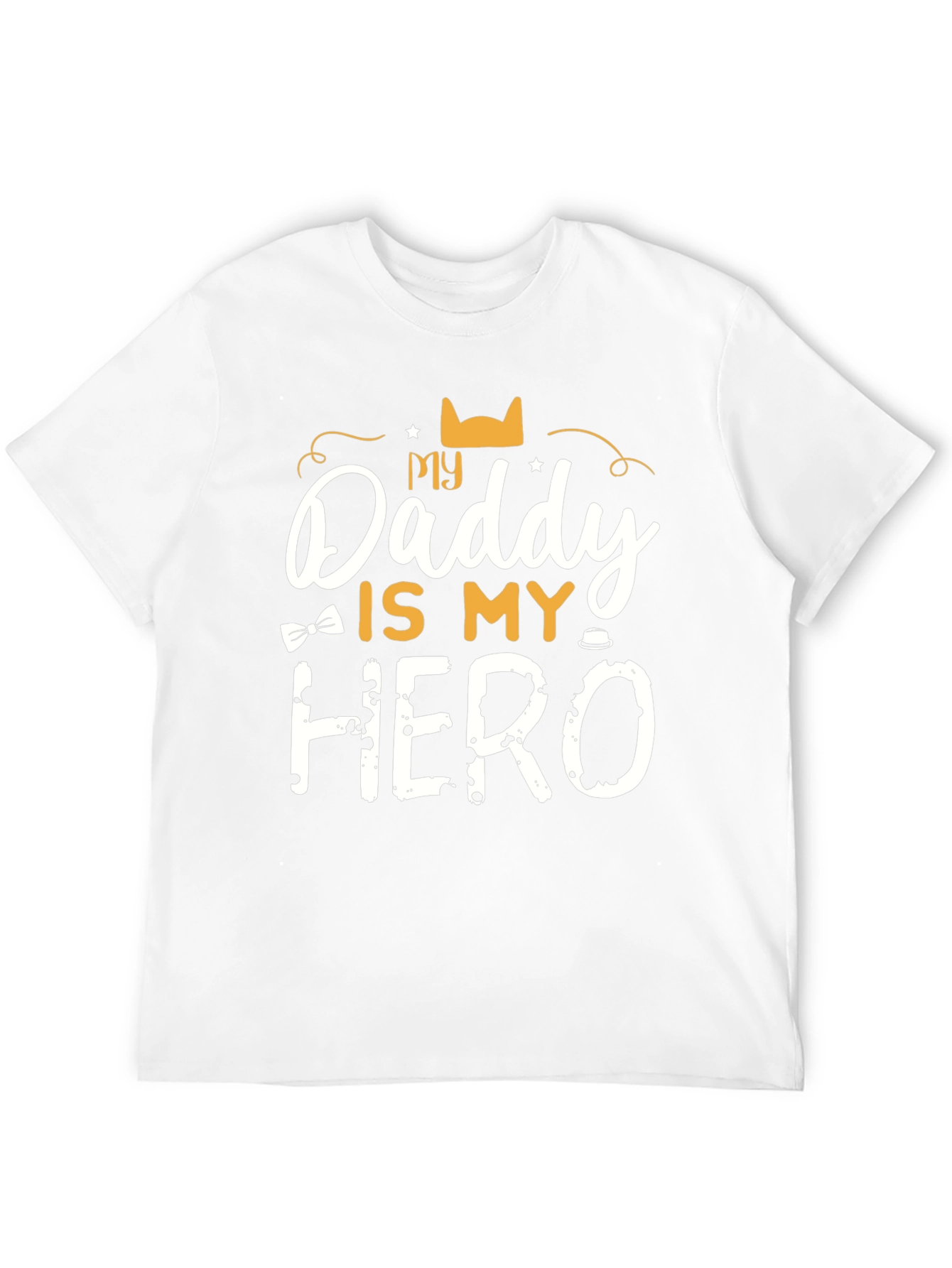 My Daddy is My Hero Black T-Shirt