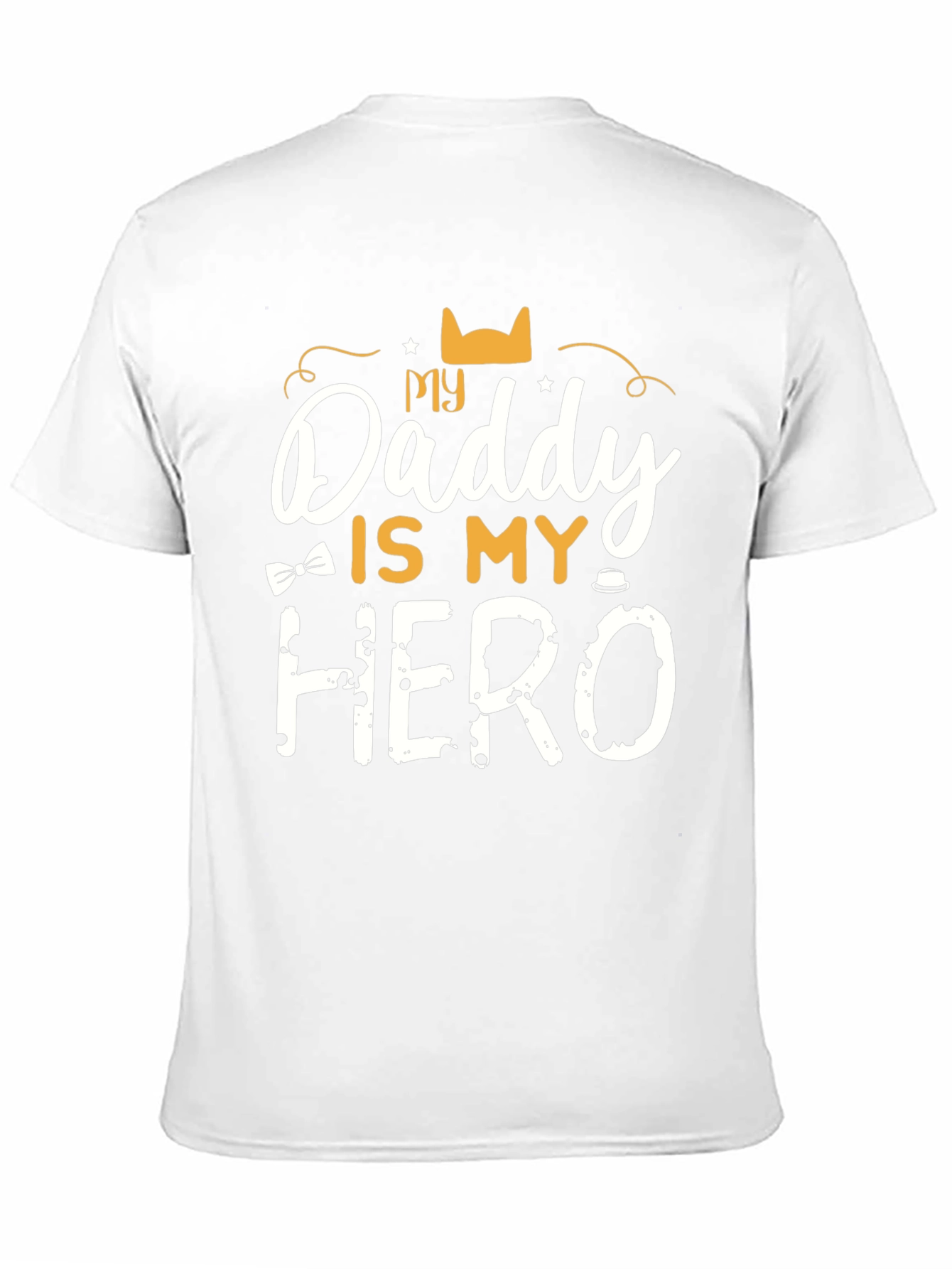 My Daddy is My Hero Black T-Shirt