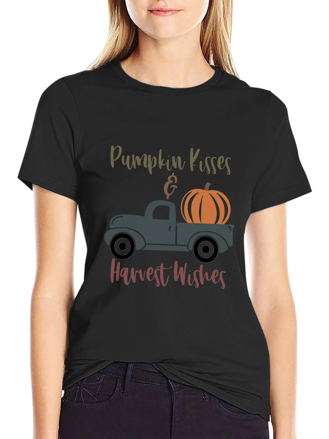 Pumpkin Kisses & Harvest Wishes Graphic Tee