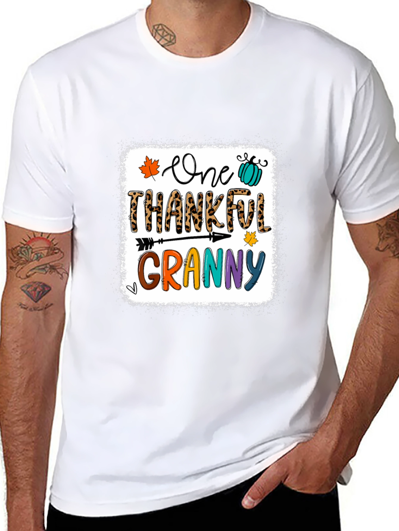 One Thankful Granny T-Shirt - Fall Thanksgiving Tee