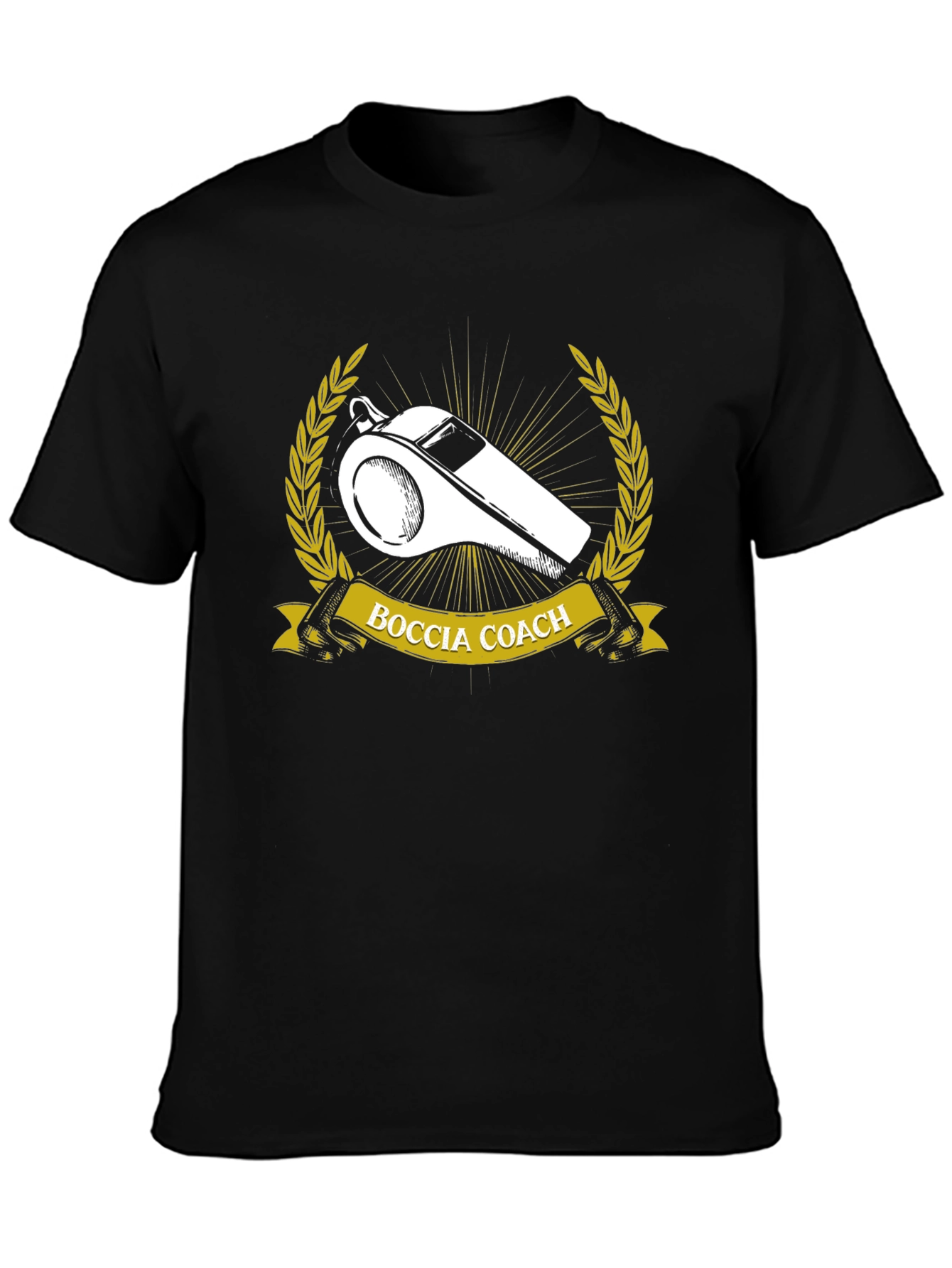 Boccia Coach T-Shirt - Whistle Design