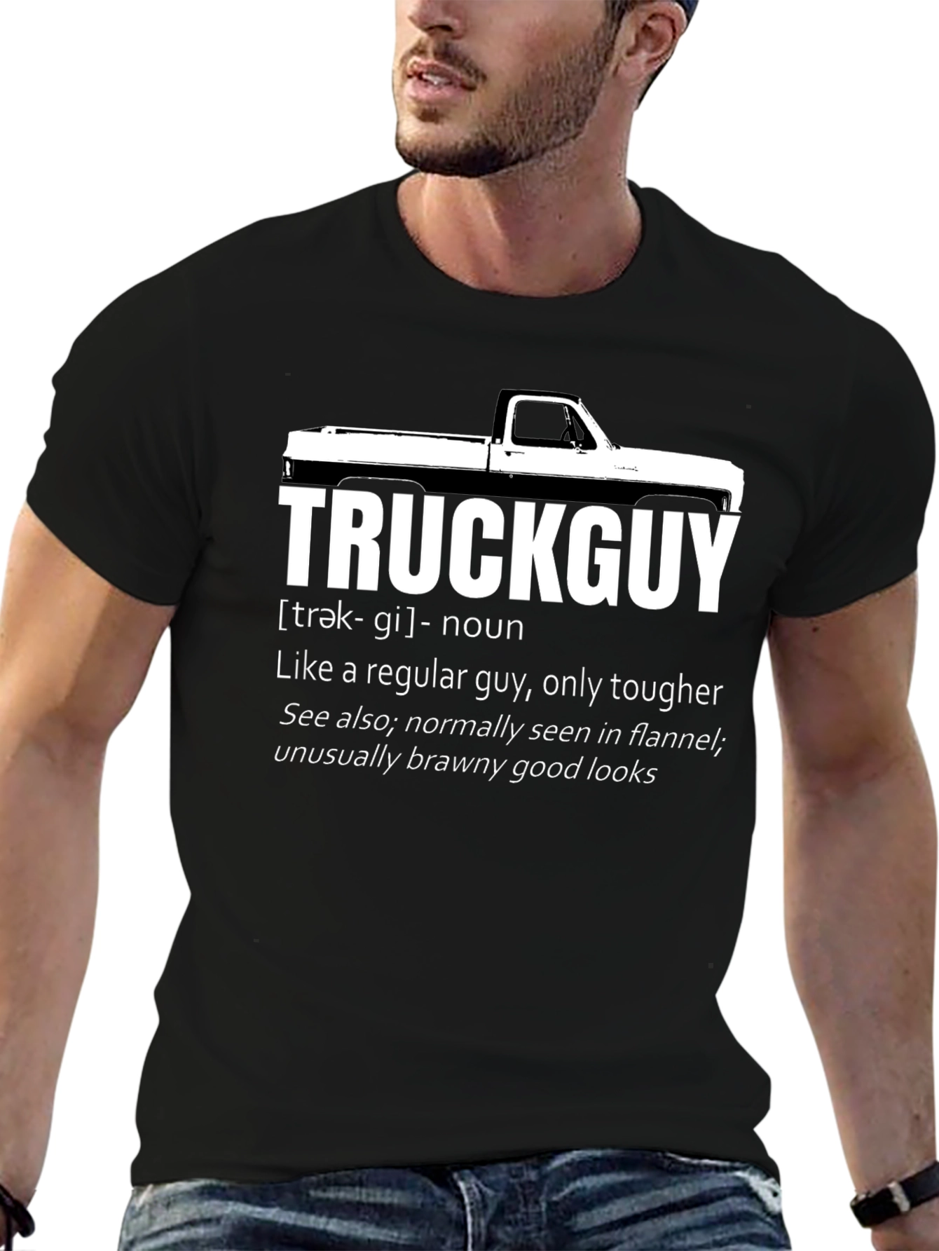 Truck Guy Definition Graphic Tee