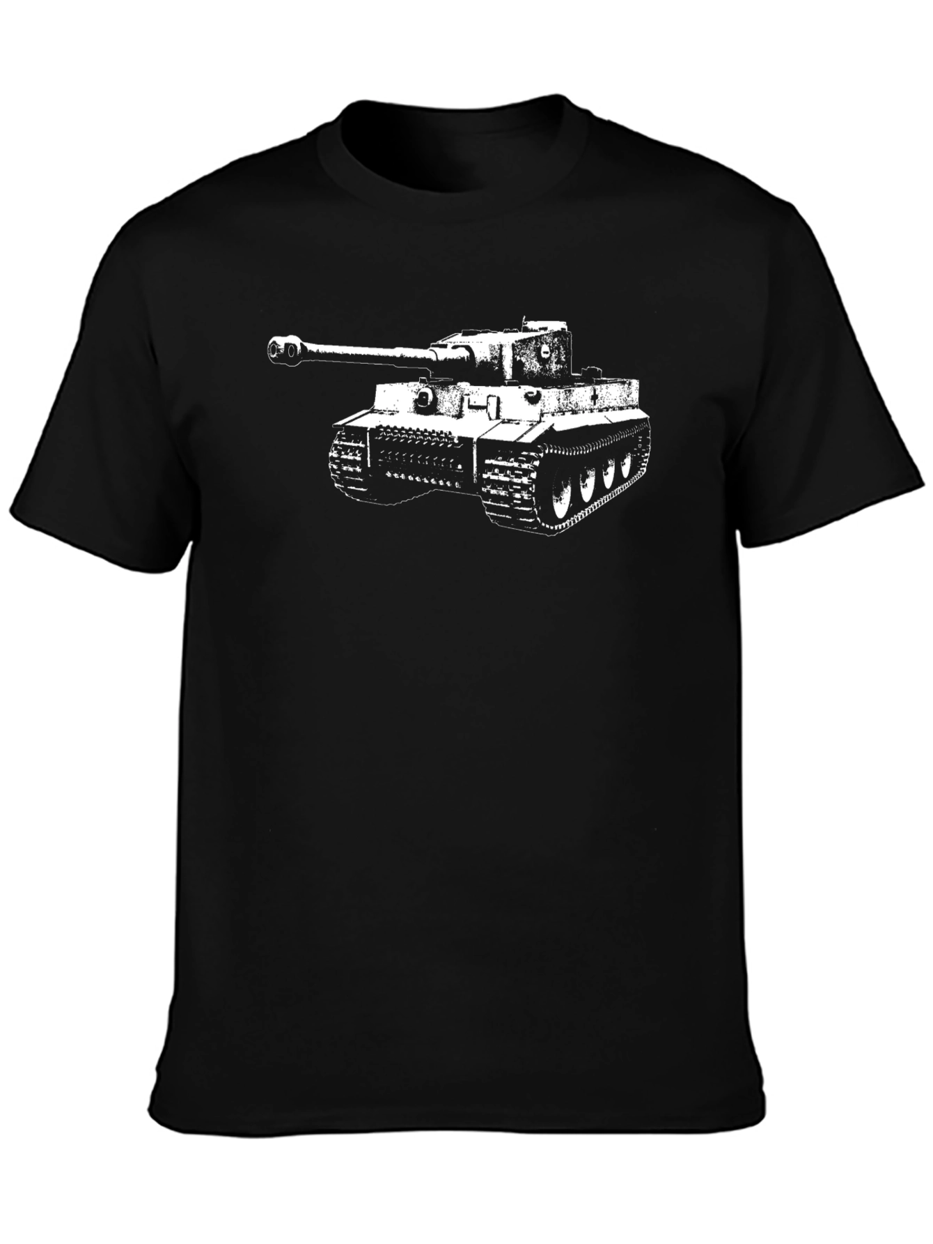 Tiger Tank Graphic Tee - Black