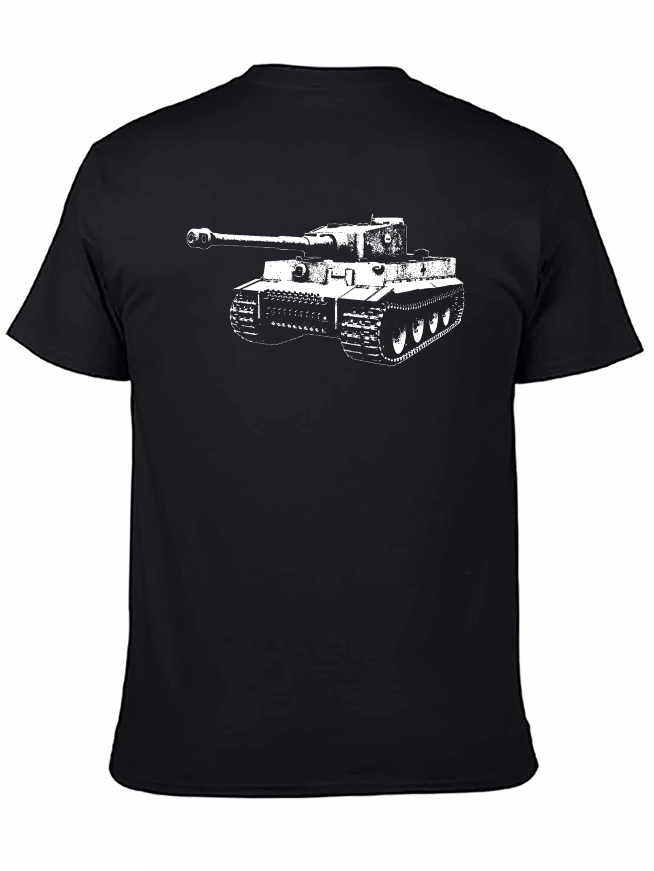 Tiger Tank Graphic Tee - Black