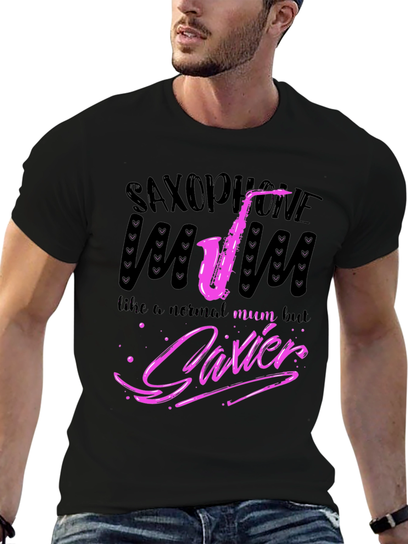 Saxophone Mum Funny Graphic T-Shirt