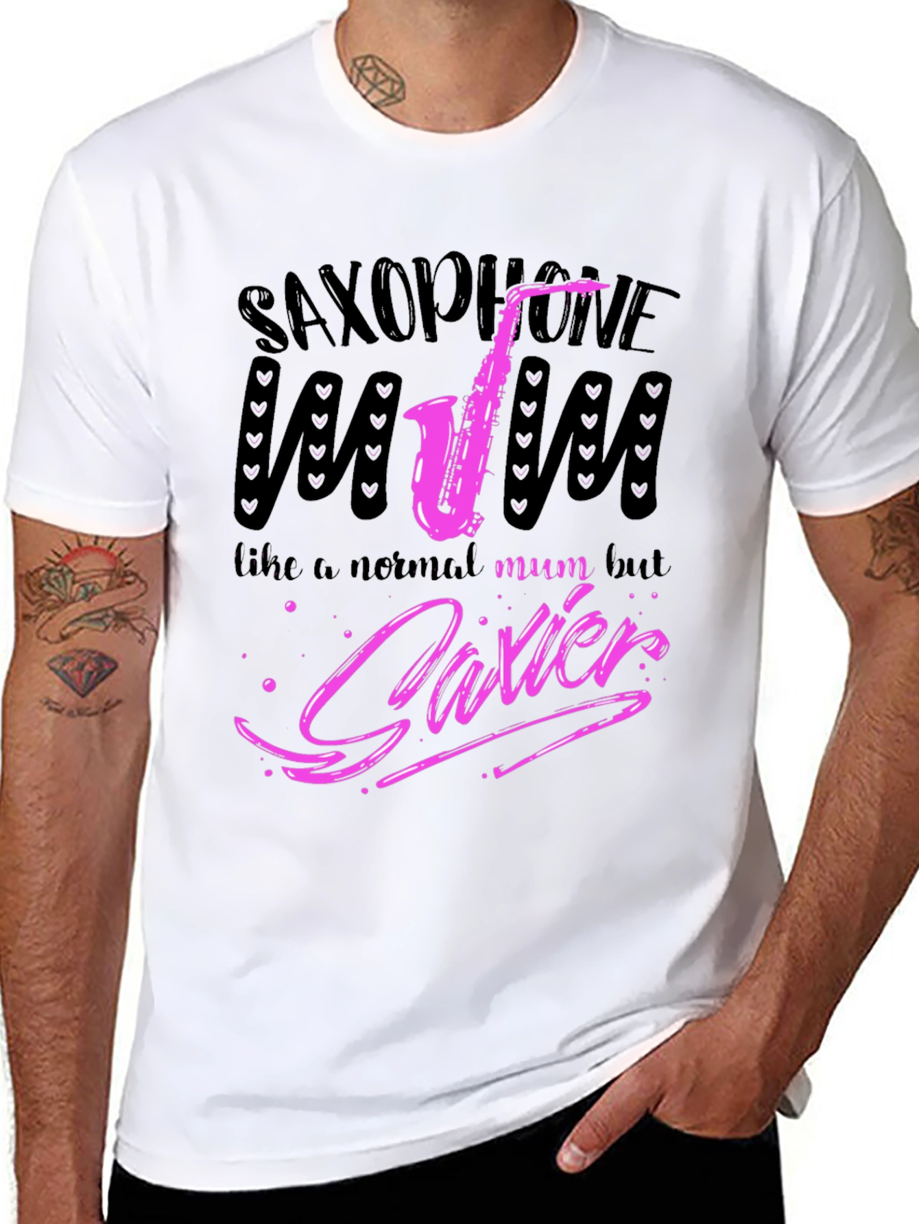 Saxophone Mum Funny Graphic T-Shirt