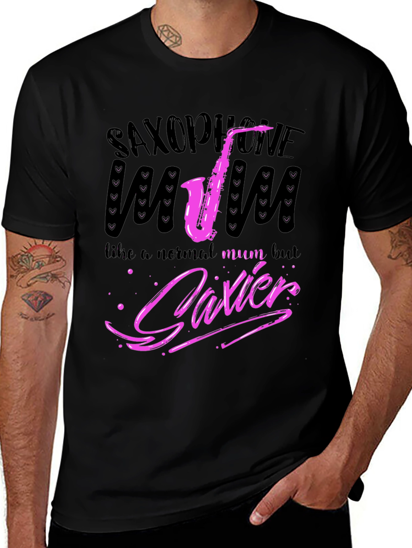 Saxophone Mum Funny Graphic T-Shirt