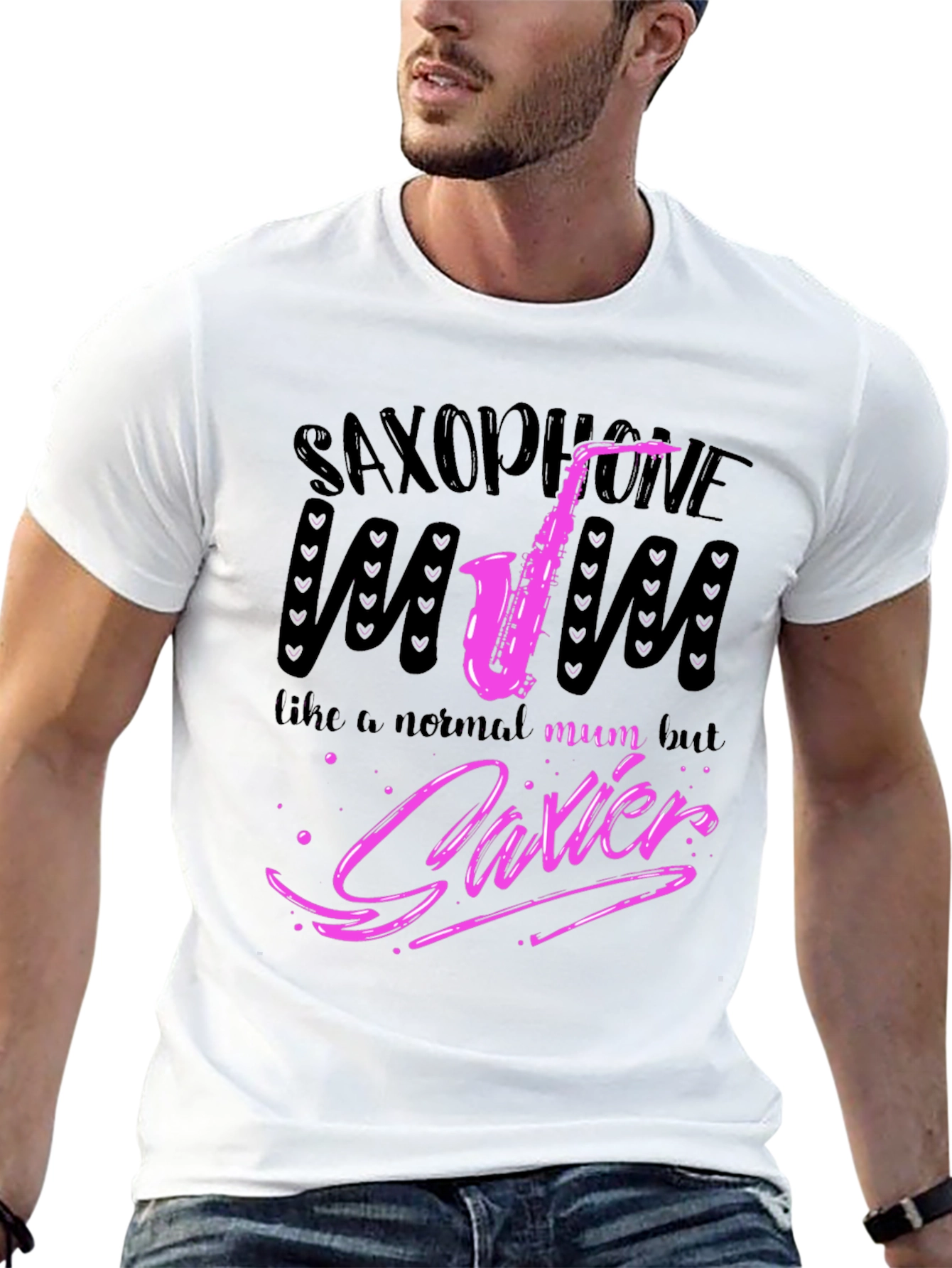 Saxophone Mum Funny Graphic T-Shirt