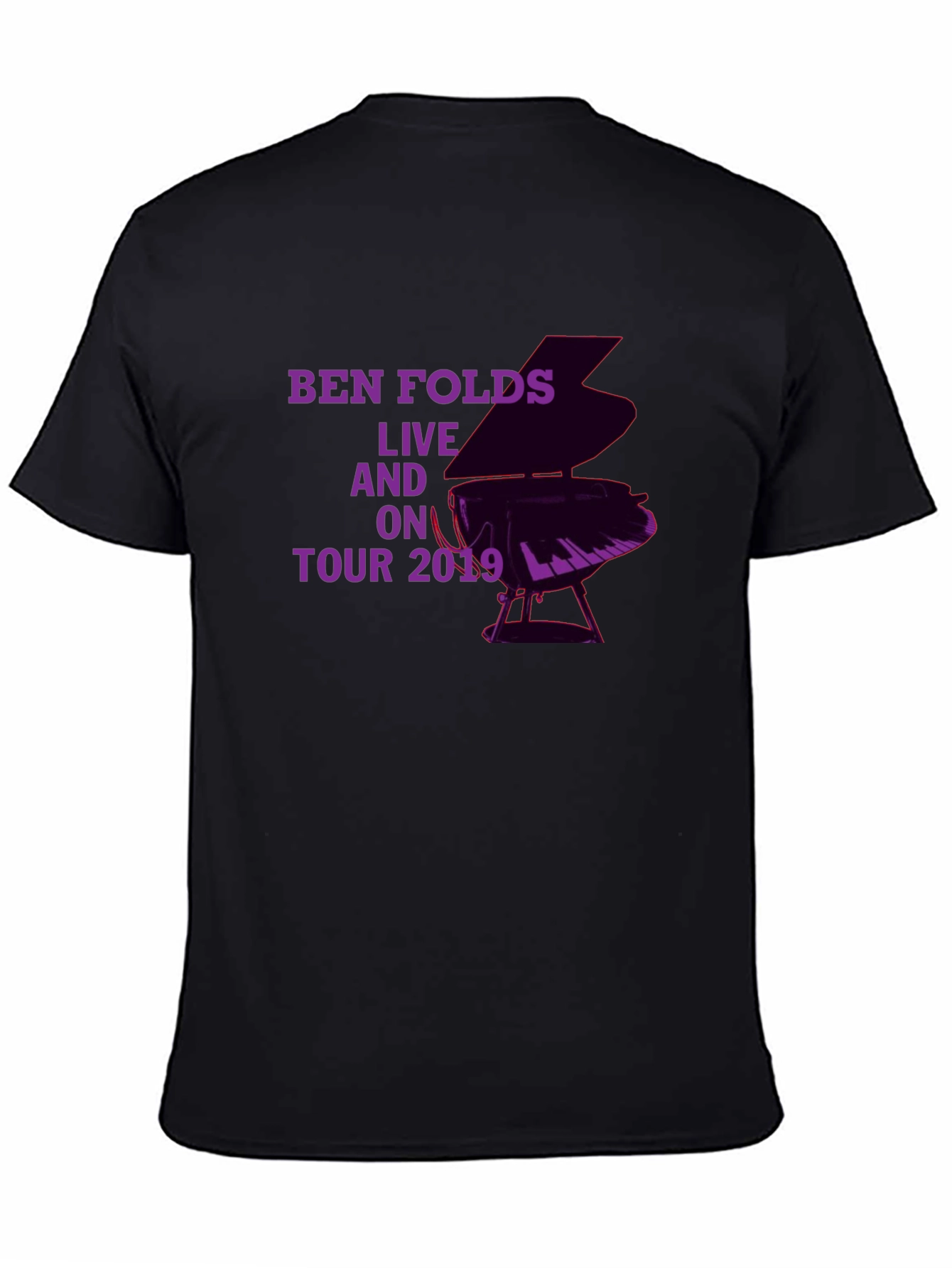 Ben Folds Live On Tour 2019 Black T-Shirt