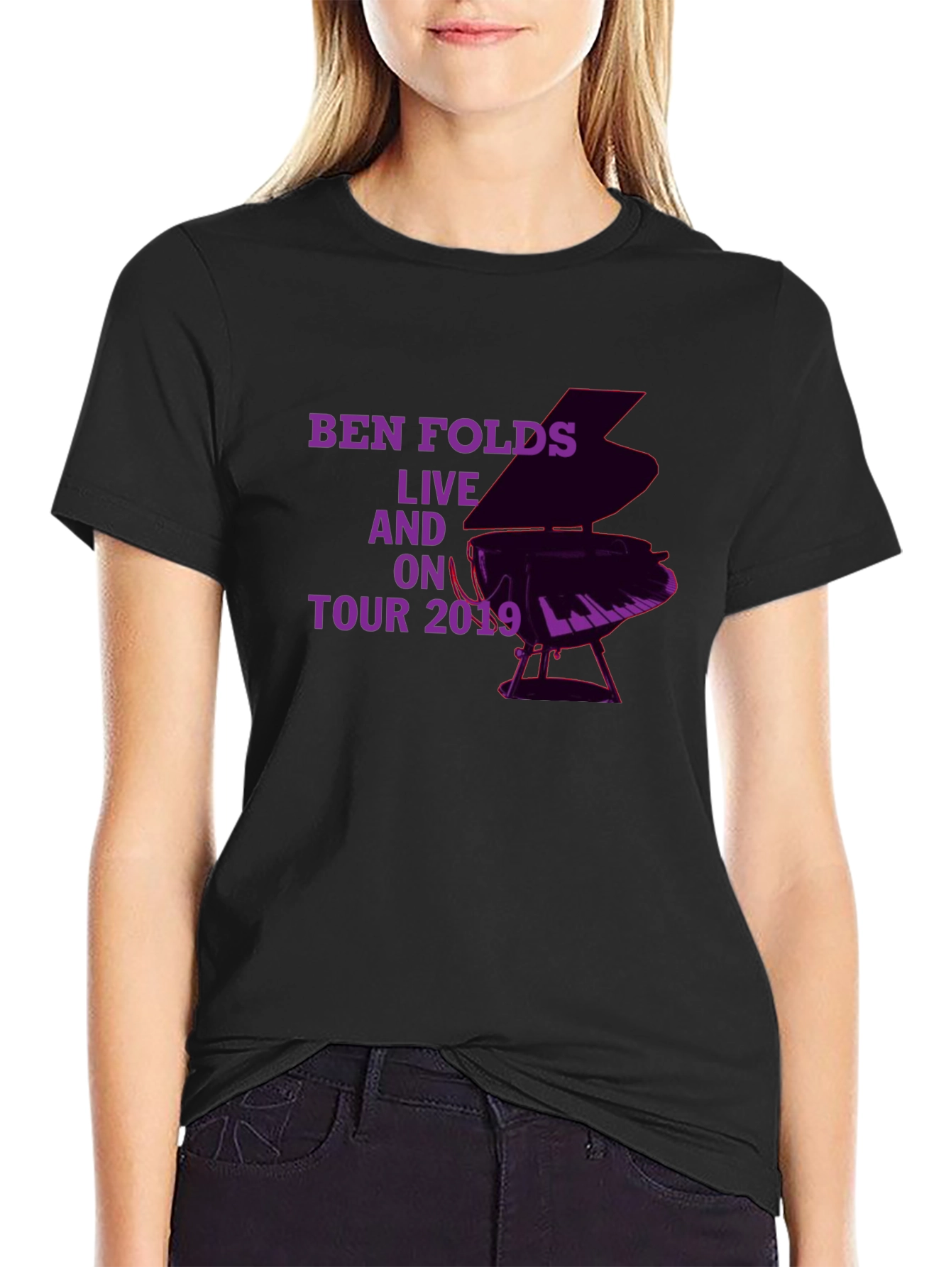 Ben Folds Live On Tour 2019 Black T-Shirt