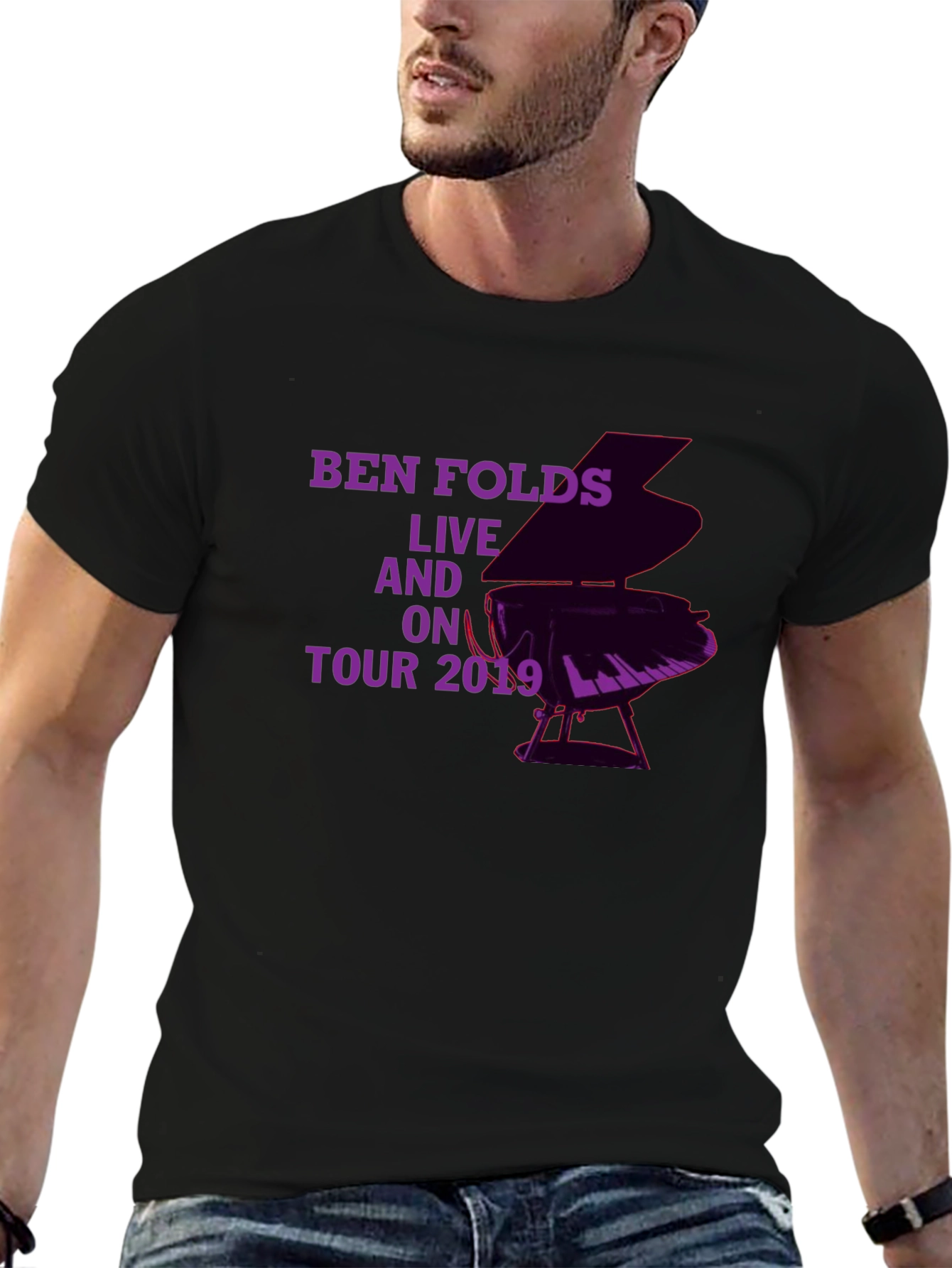 Ben Folds Live On Tour 2019 Black T-Shirt