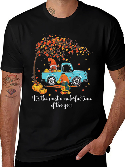 Fall Gnome Truck Tee - Wonderful Time of the Year Shirt