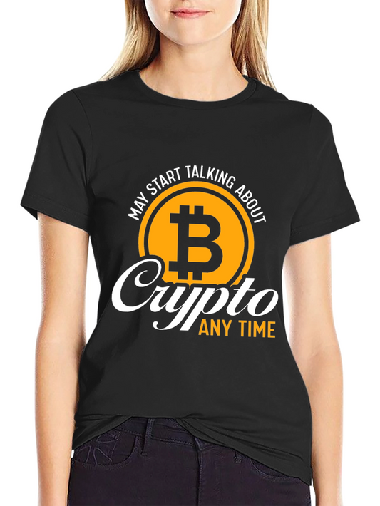 Crypto Bitcoin T-Shirt - Talk Crypto Anytime!
