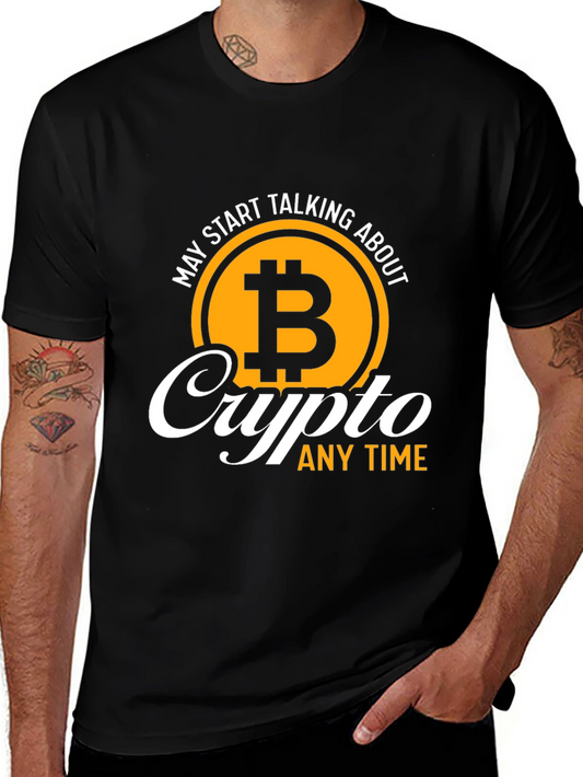 Crypto Bitcoin T-Shirt - Talk Crypto Anytime!