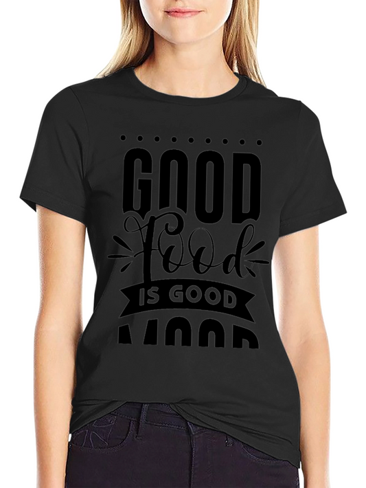 Good Food Good Mood T-Shirt Black
