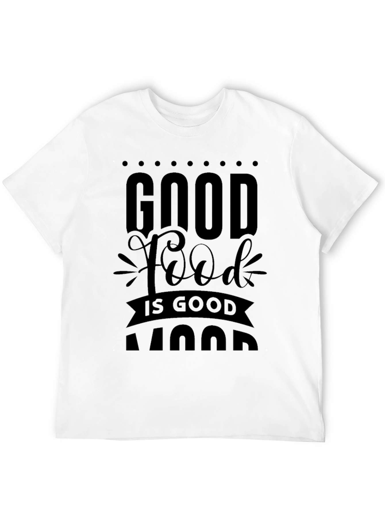 Good Food Good Mood T-Shirt Black