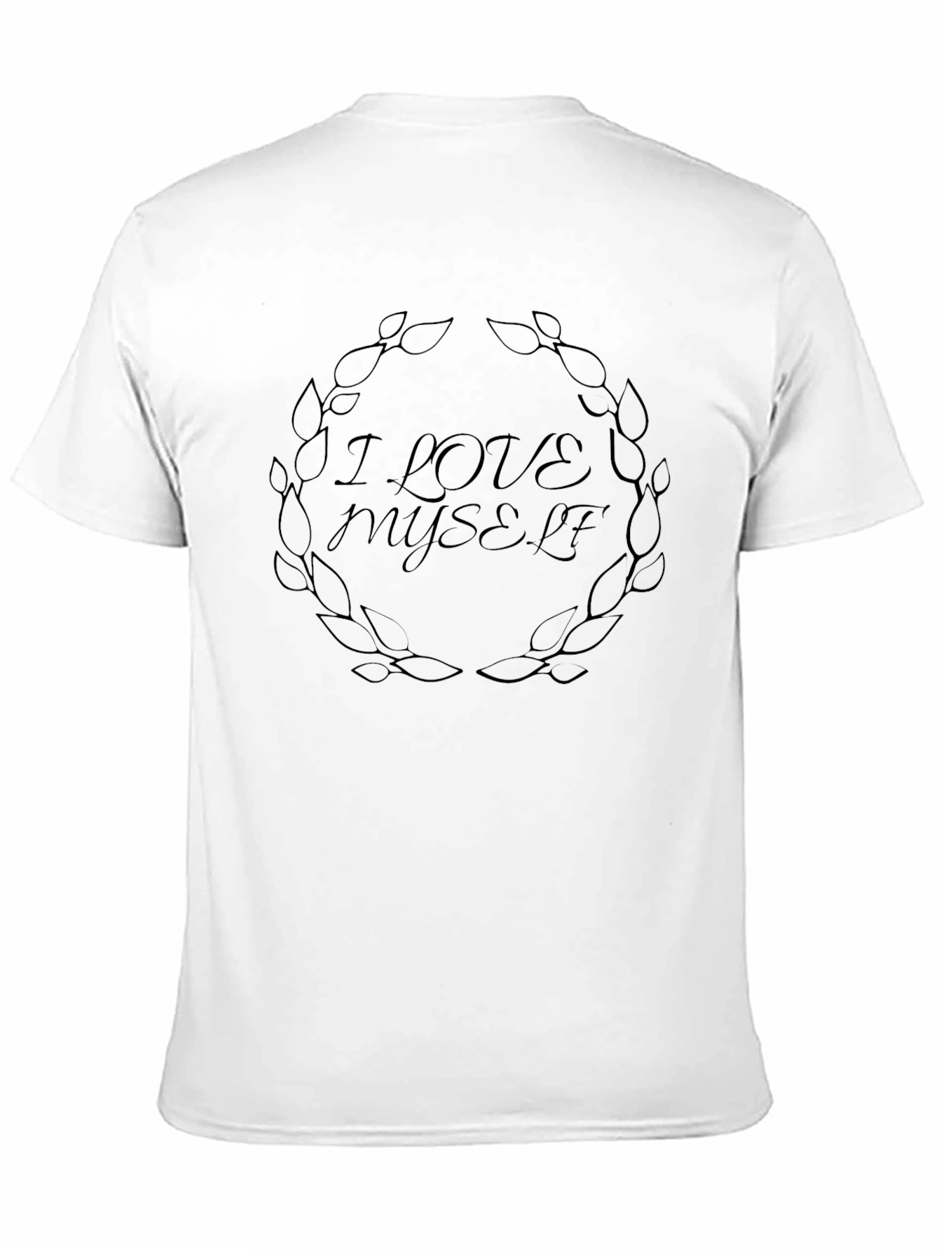 I Love Myself Black Graphic Tee - Self-Love Shirt