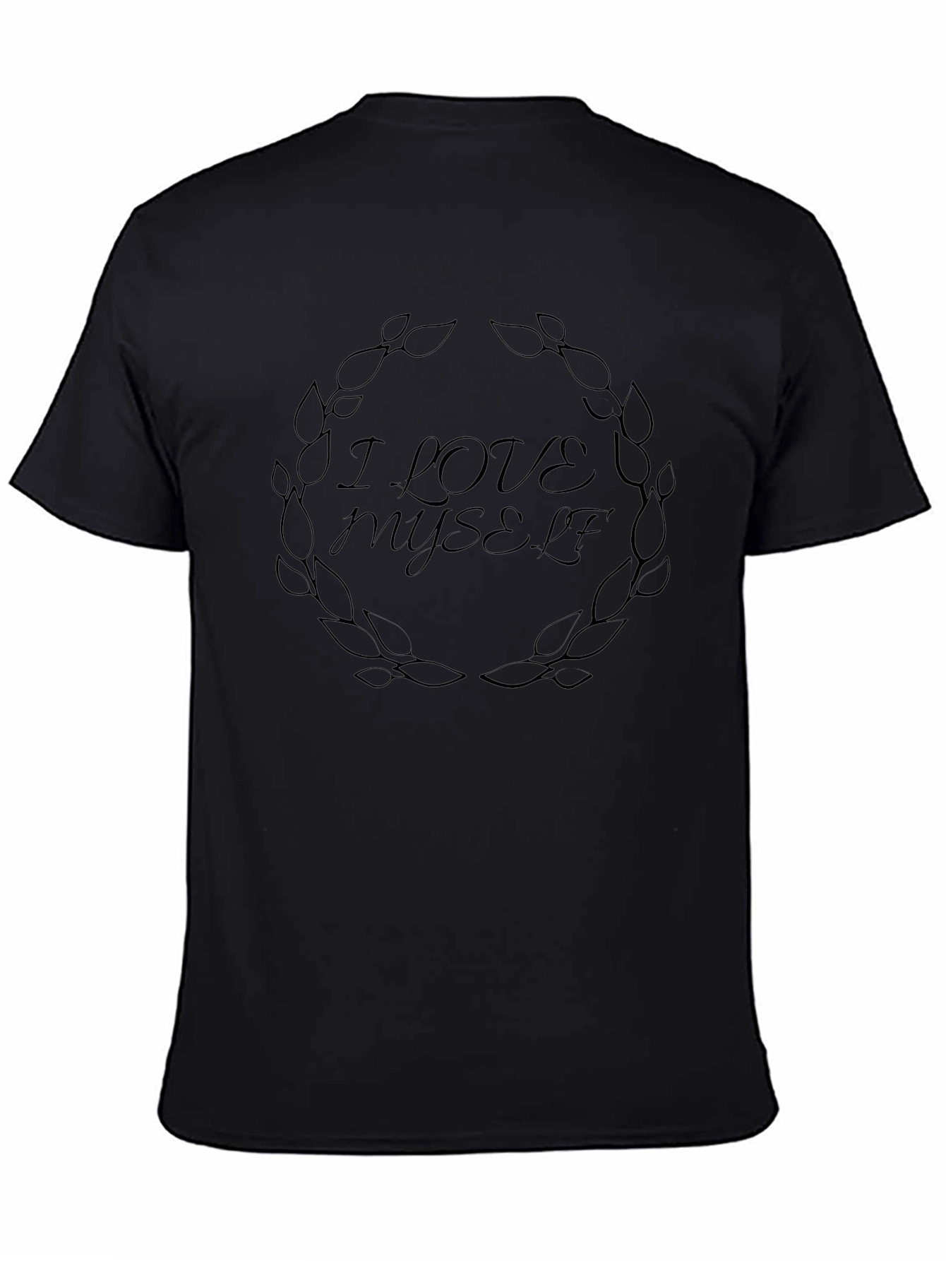 I Love Myself Black Graphic Tee - Self-Love Shirt