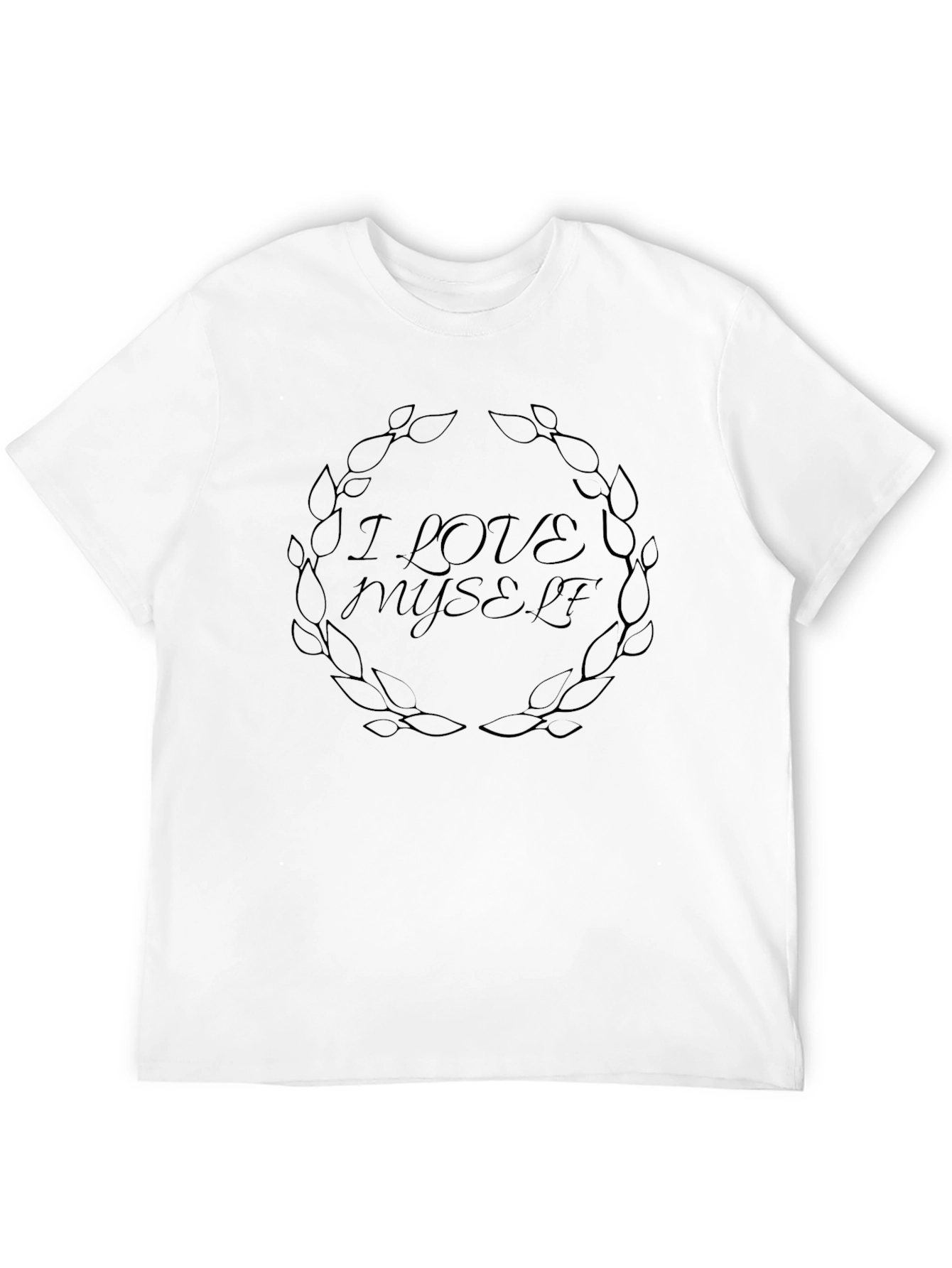 I Love Myself Black Graphic Tee - Self-Love Shirt