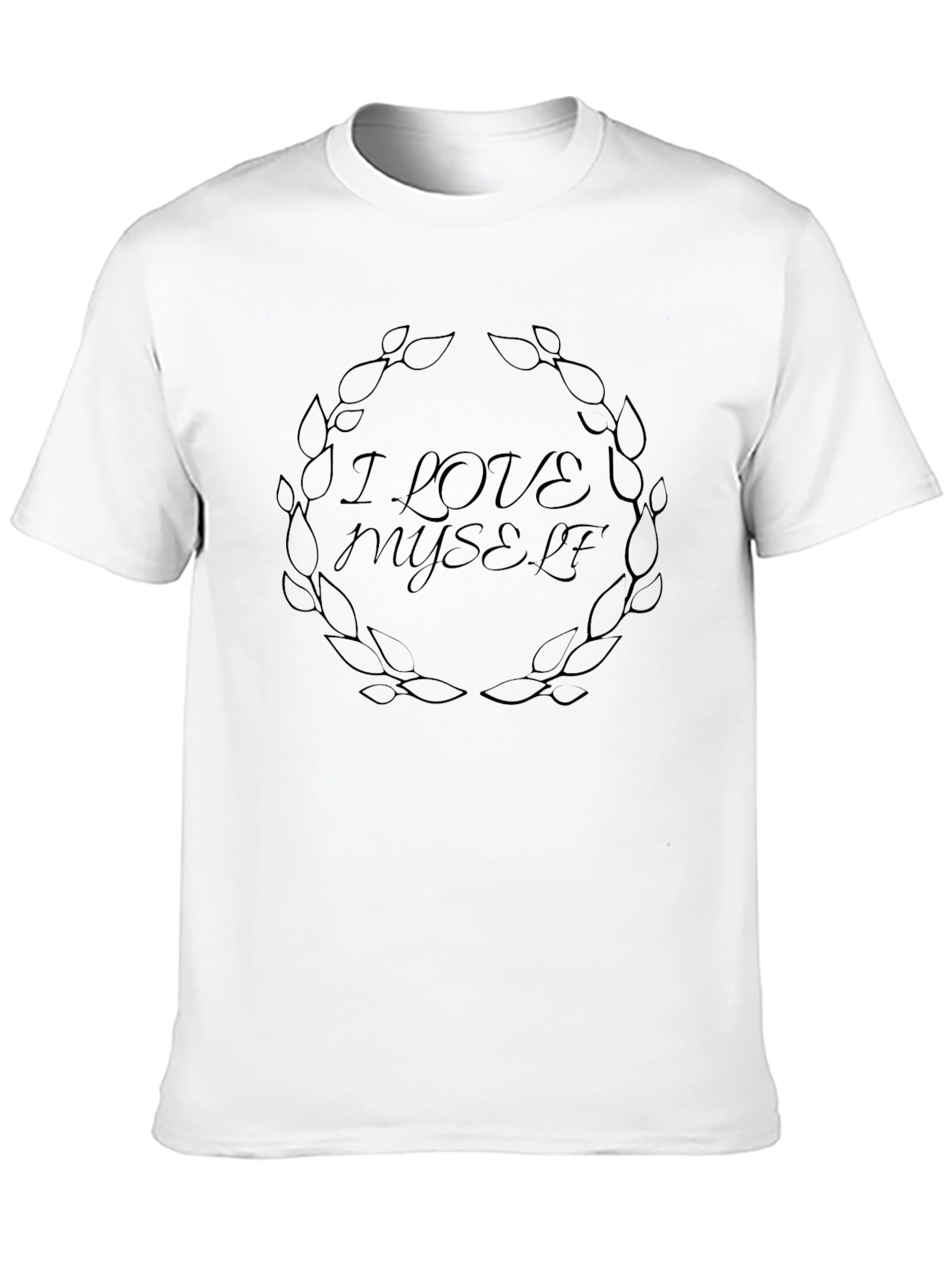 I Love Myself Black Graphic Tee - Self-Love Shirt