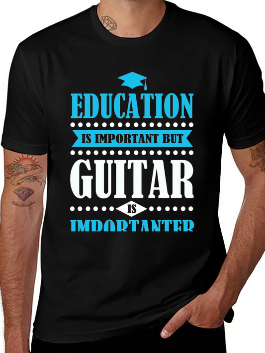 Education vs. Guitar T-Shirt