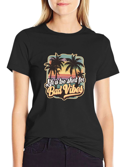 Life is Too Short T-Shirt - Retro Beach Design