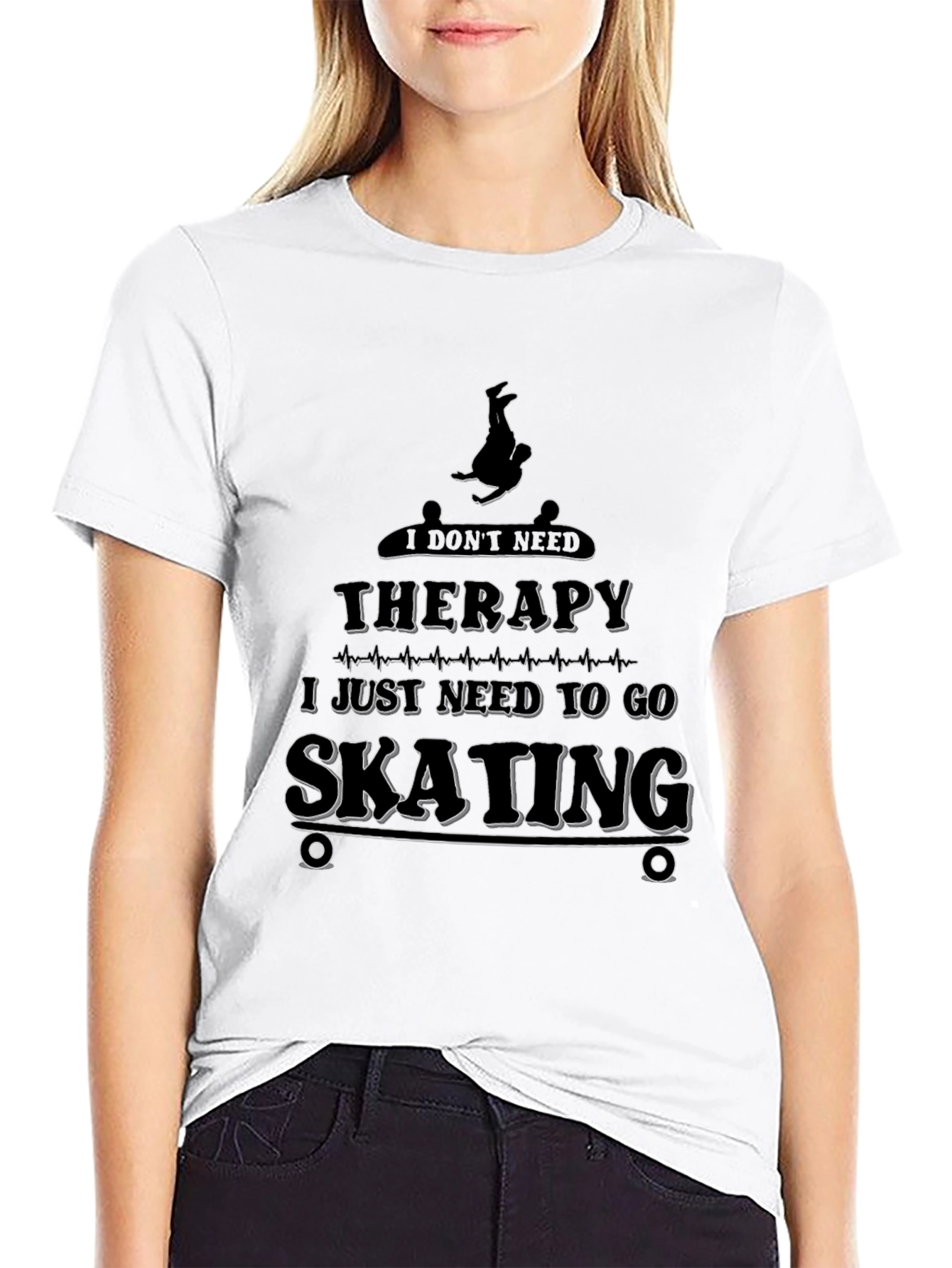 Skating Therapy T-Shirt - Skateboarding Graphic Tee