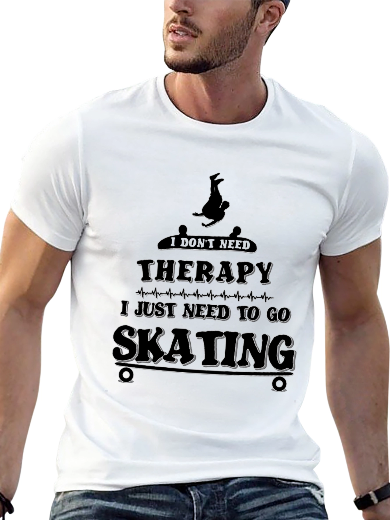 Skating Therapy T-Shirt - Skateboarding Graphic Tee