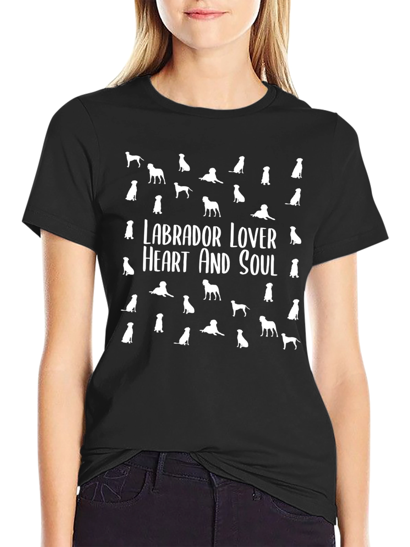 Labrador Lover Heart and Soul Graphic T-Shirt