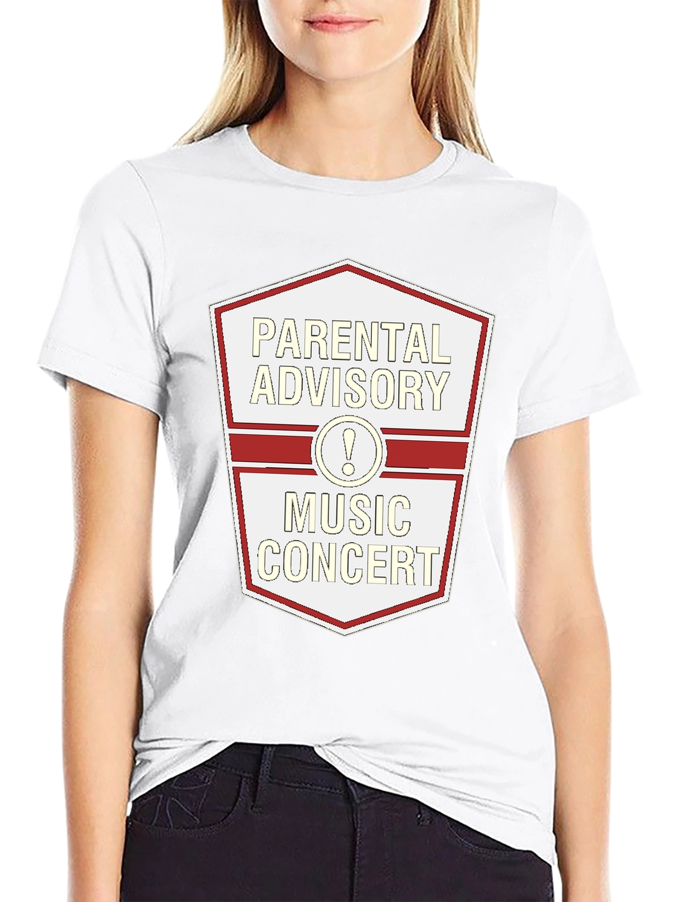 Parental Advisory Music Concert Black T-Shirt