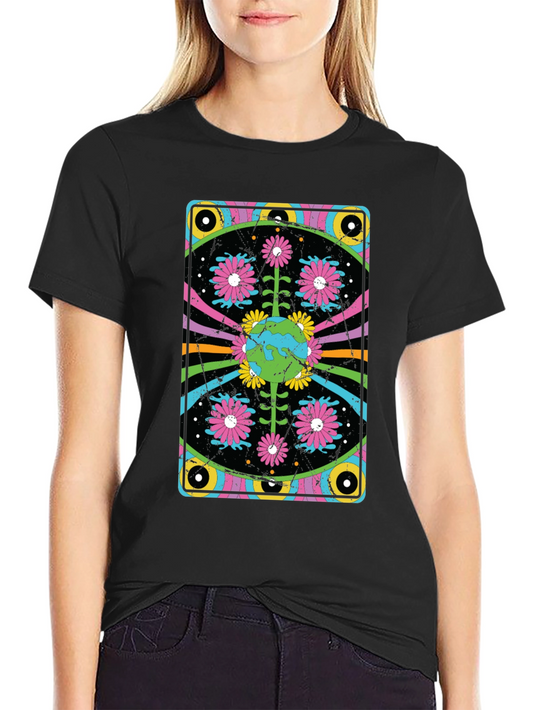 Groovy Earth Flower Graphic Tee