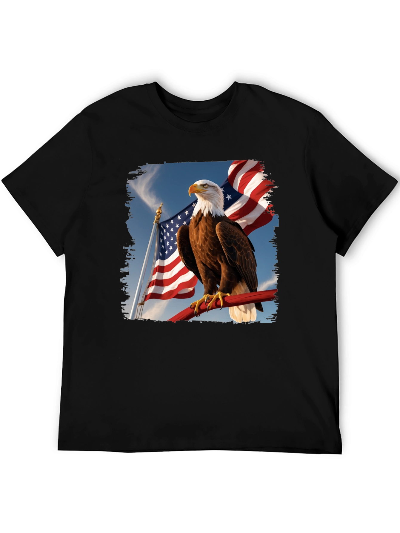 Eagle & American Flag Graphic Tee