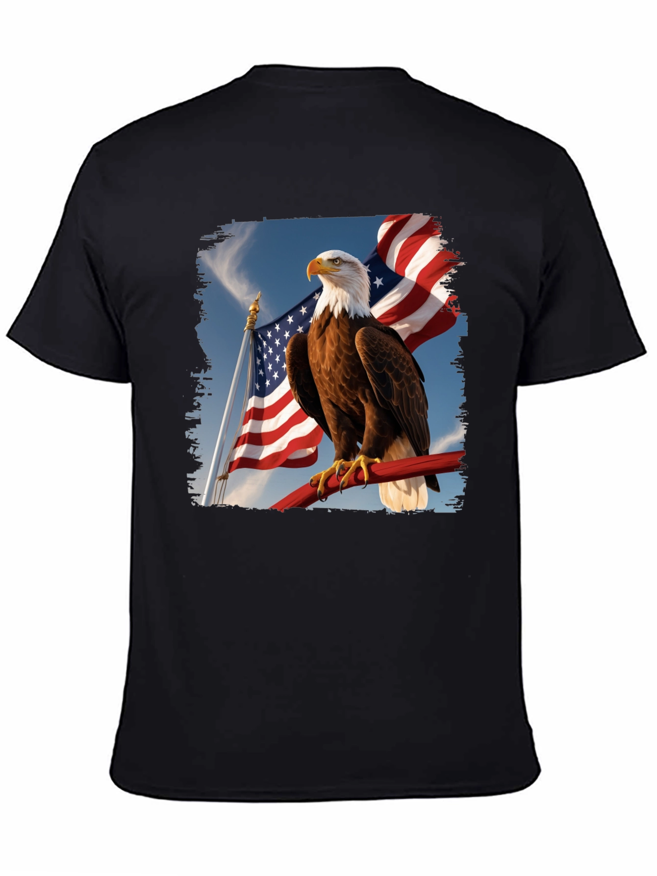 Eagle & American Flag Graphic Tee