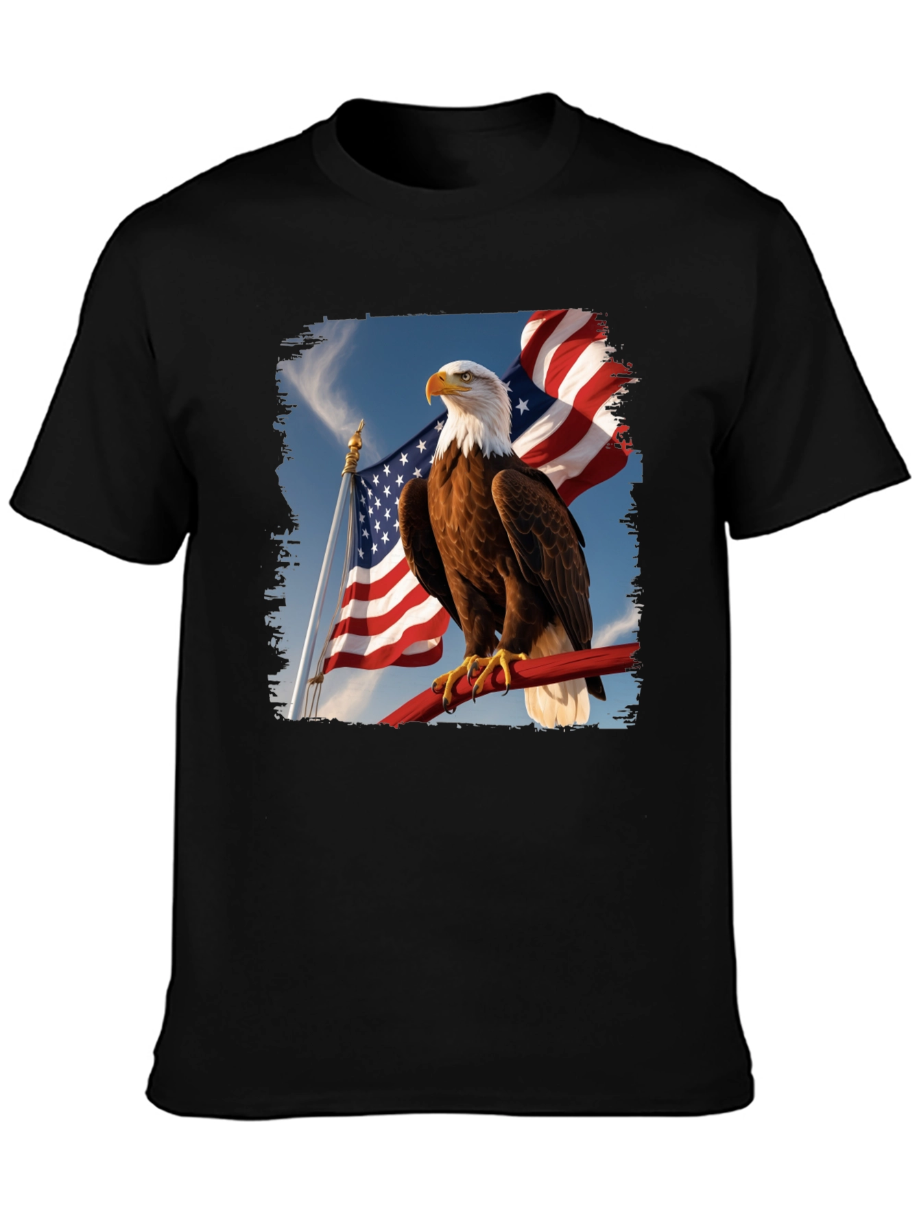 Eagle & American Flag Graphic Tee