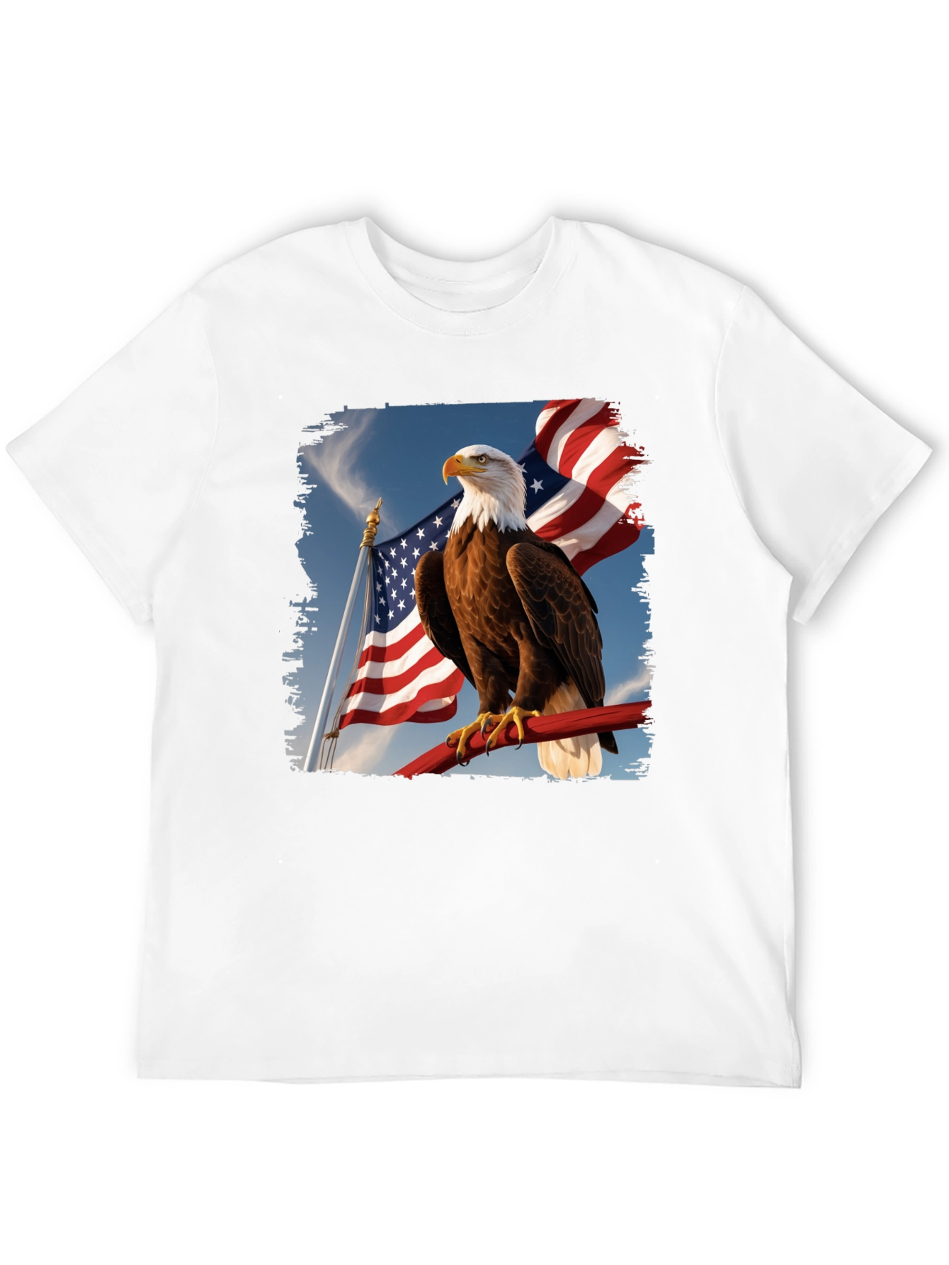 Eagle & American Flag Graphic Tee