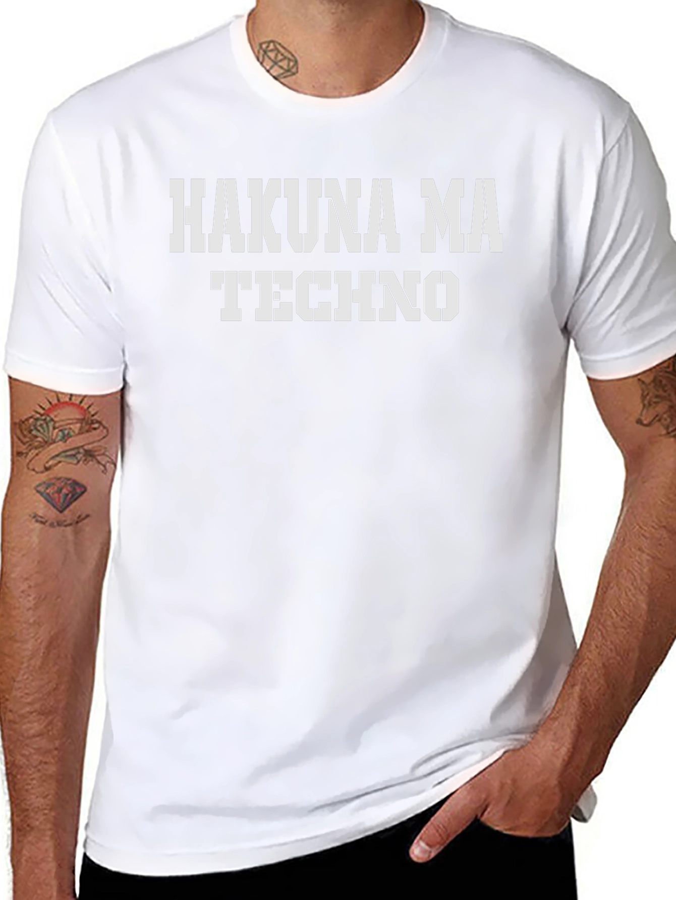 Hakuna Ma Techno Black T-Shirt