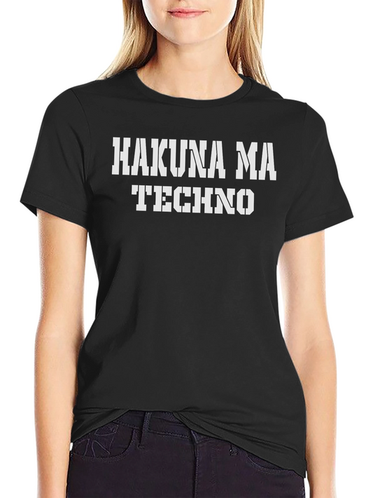 Hakuna Ma Techno Black T-Shirt
