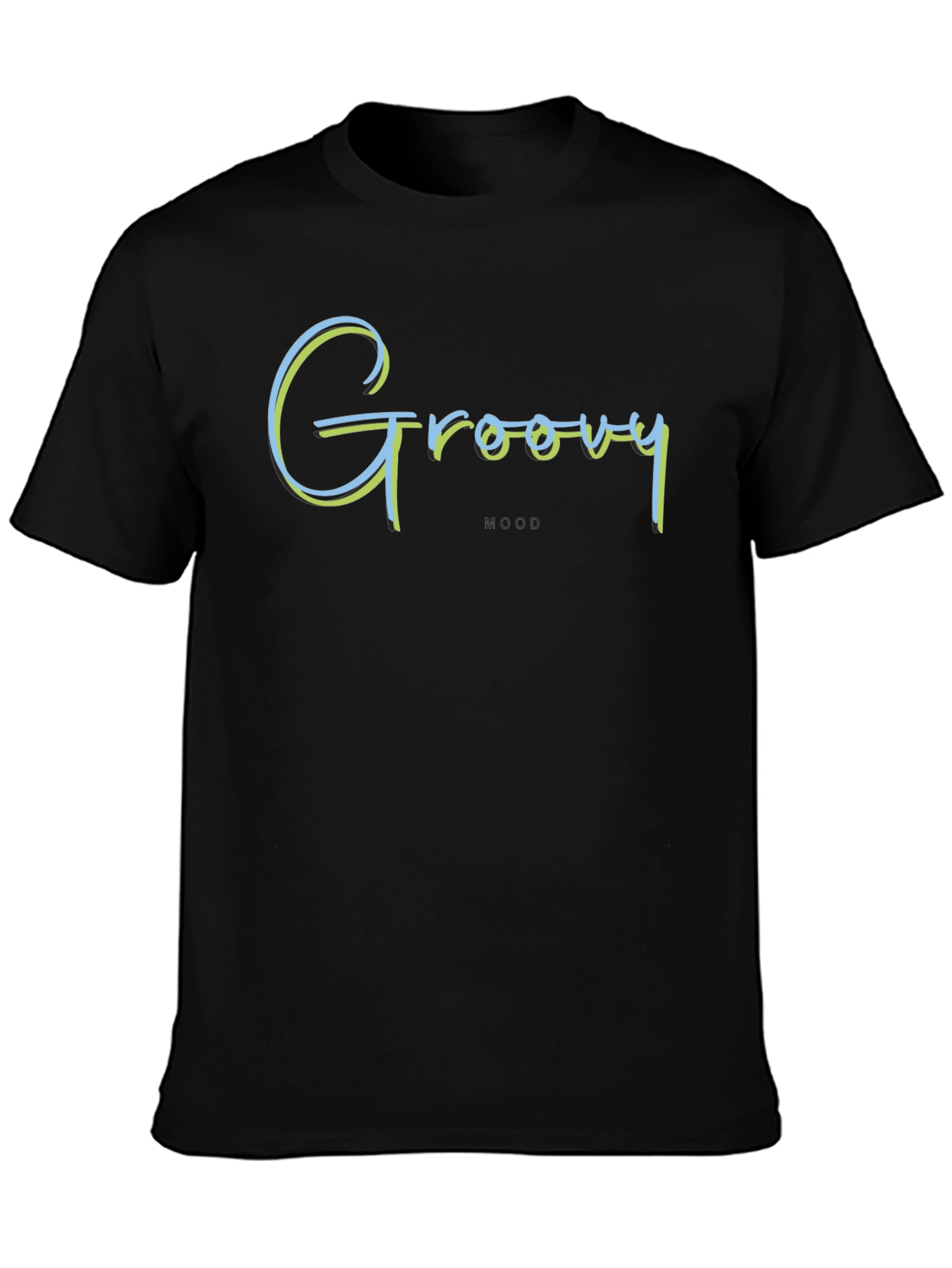 Groovy Mood T-Shirt - Retro Style Black Tee