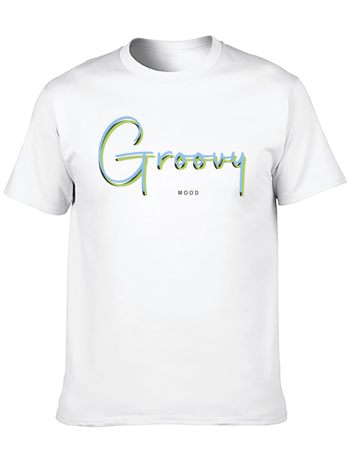 Groovy Mood T-Shirt - Retro Style Black Tee
