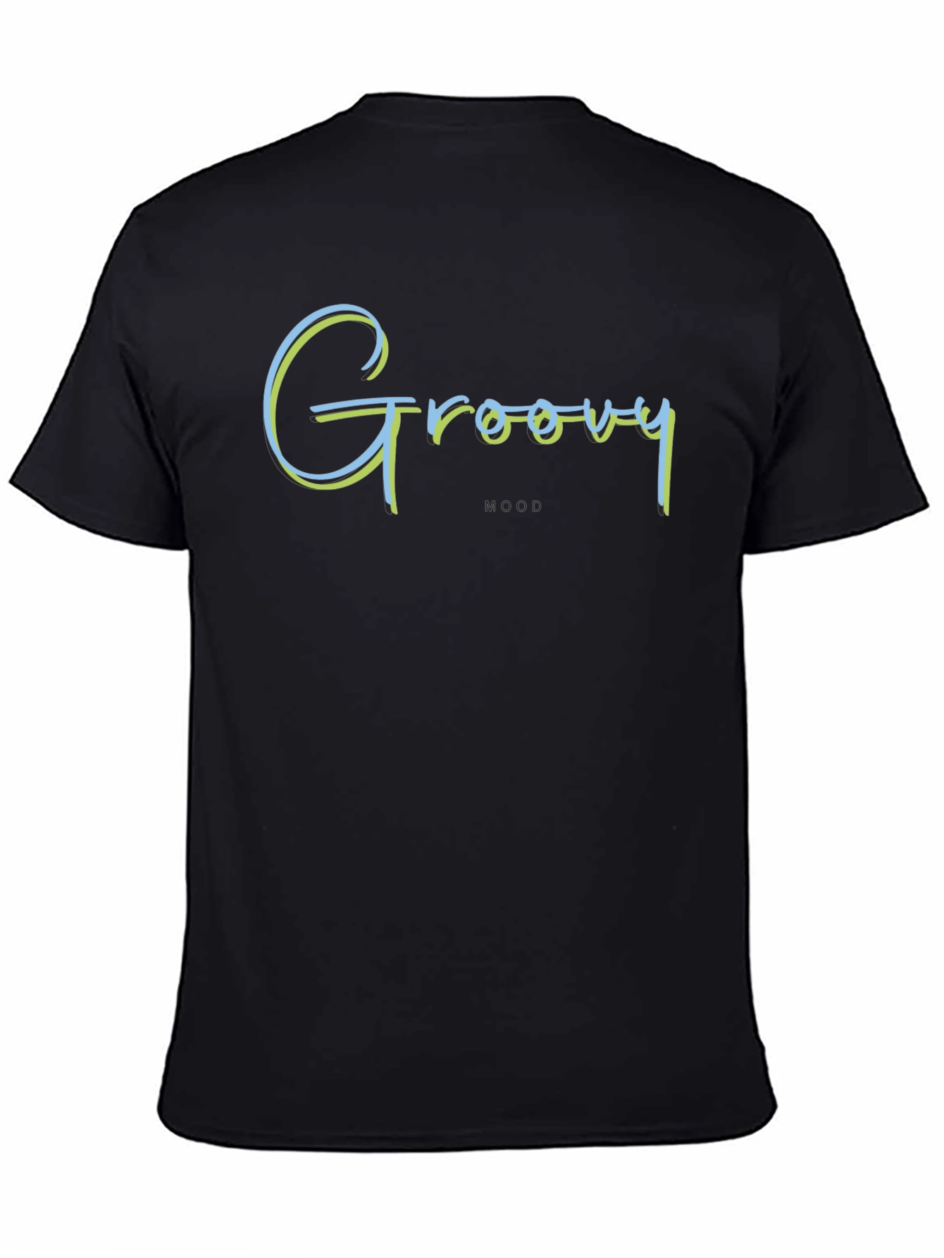 Groovy Mood T-Shirt - Retro Style Black Tee