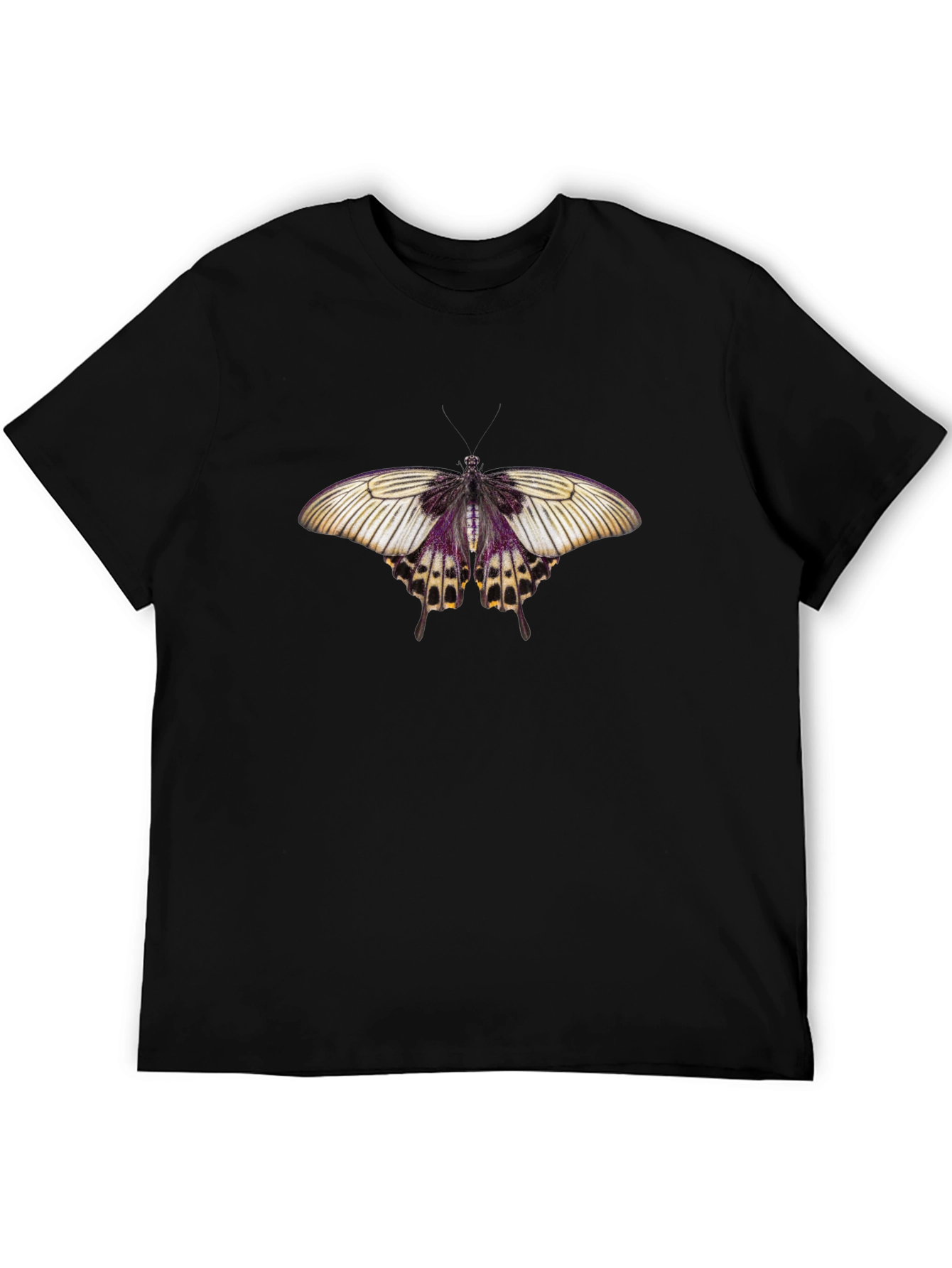 Butterfly Graphic T-Shirt - Stylish Black Tee