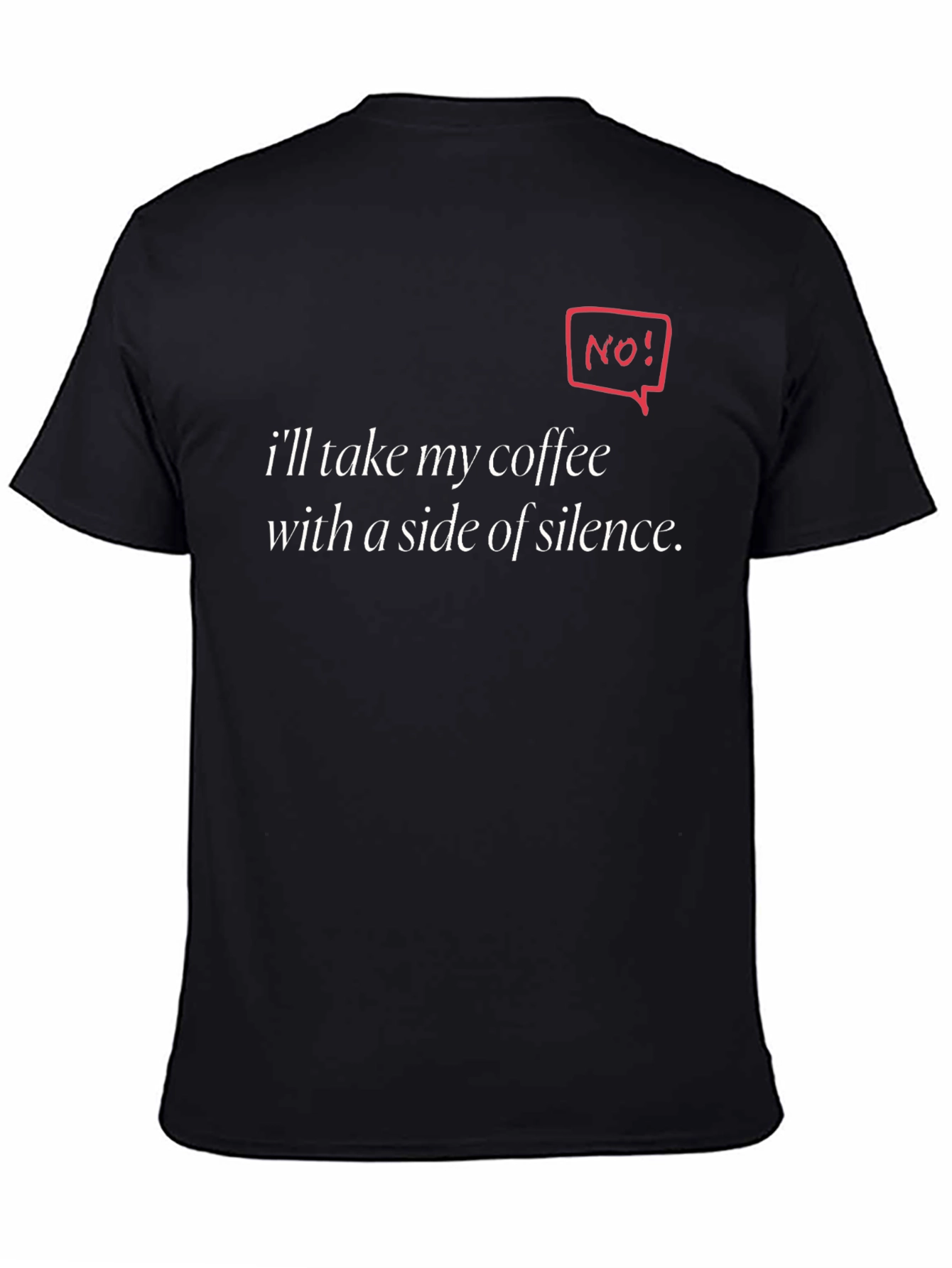Coffee & Silence Graphic Tee - Introvert Humor