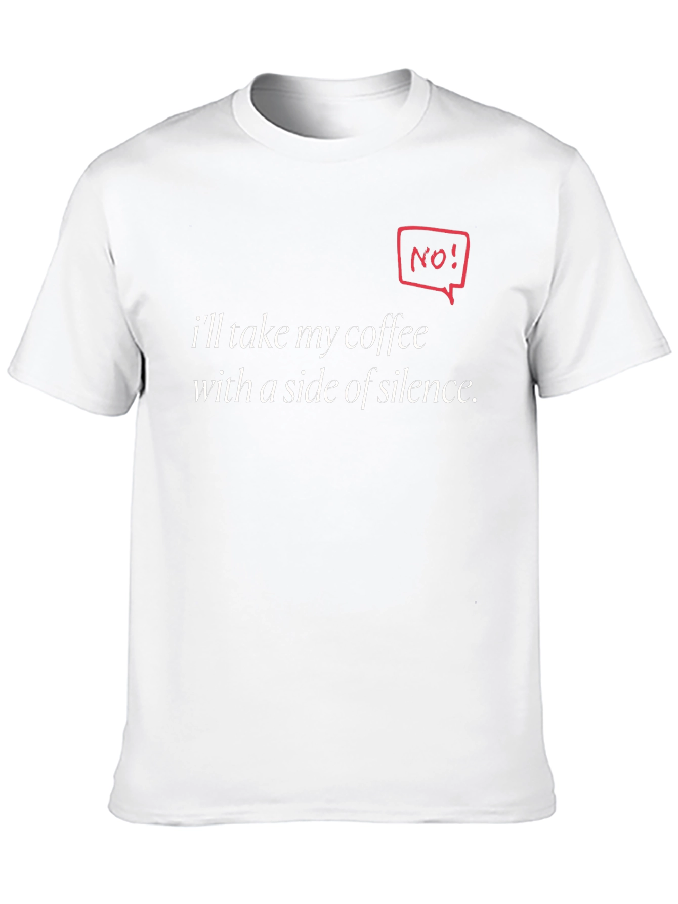 Coffee & Silence Graphic Tee - Introvert Humor